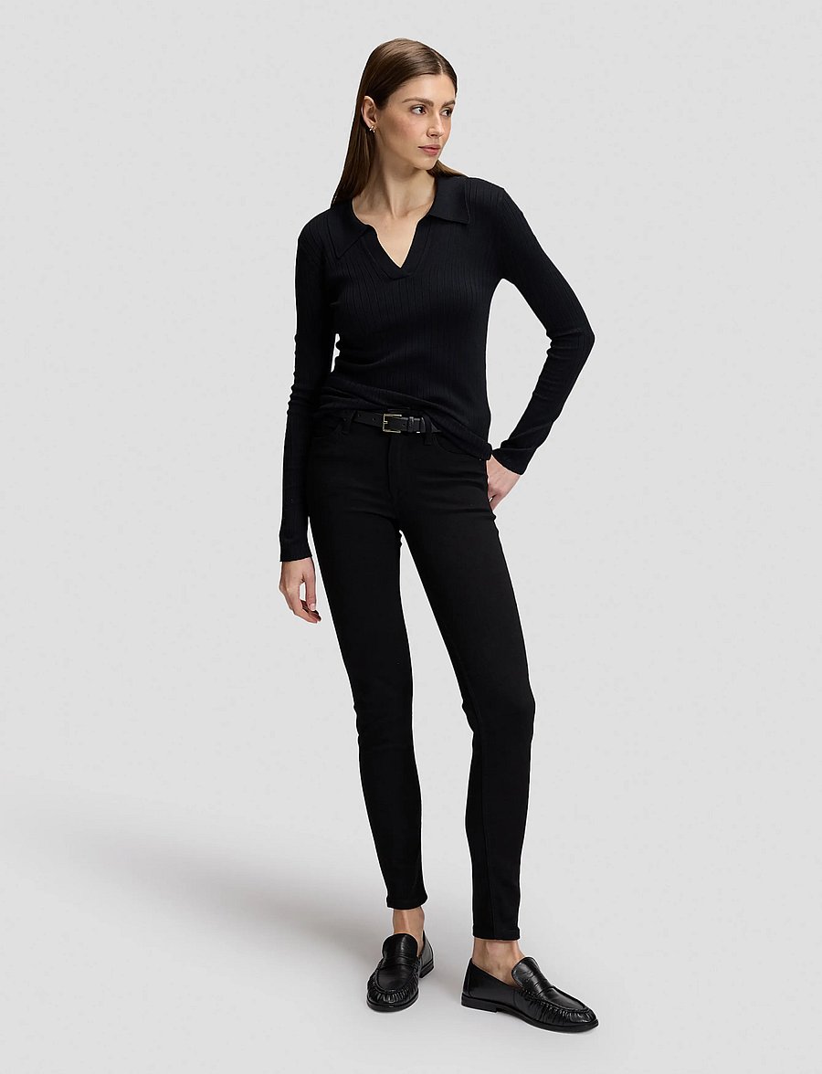 Lee Jeans - LS POLO - black - 3
