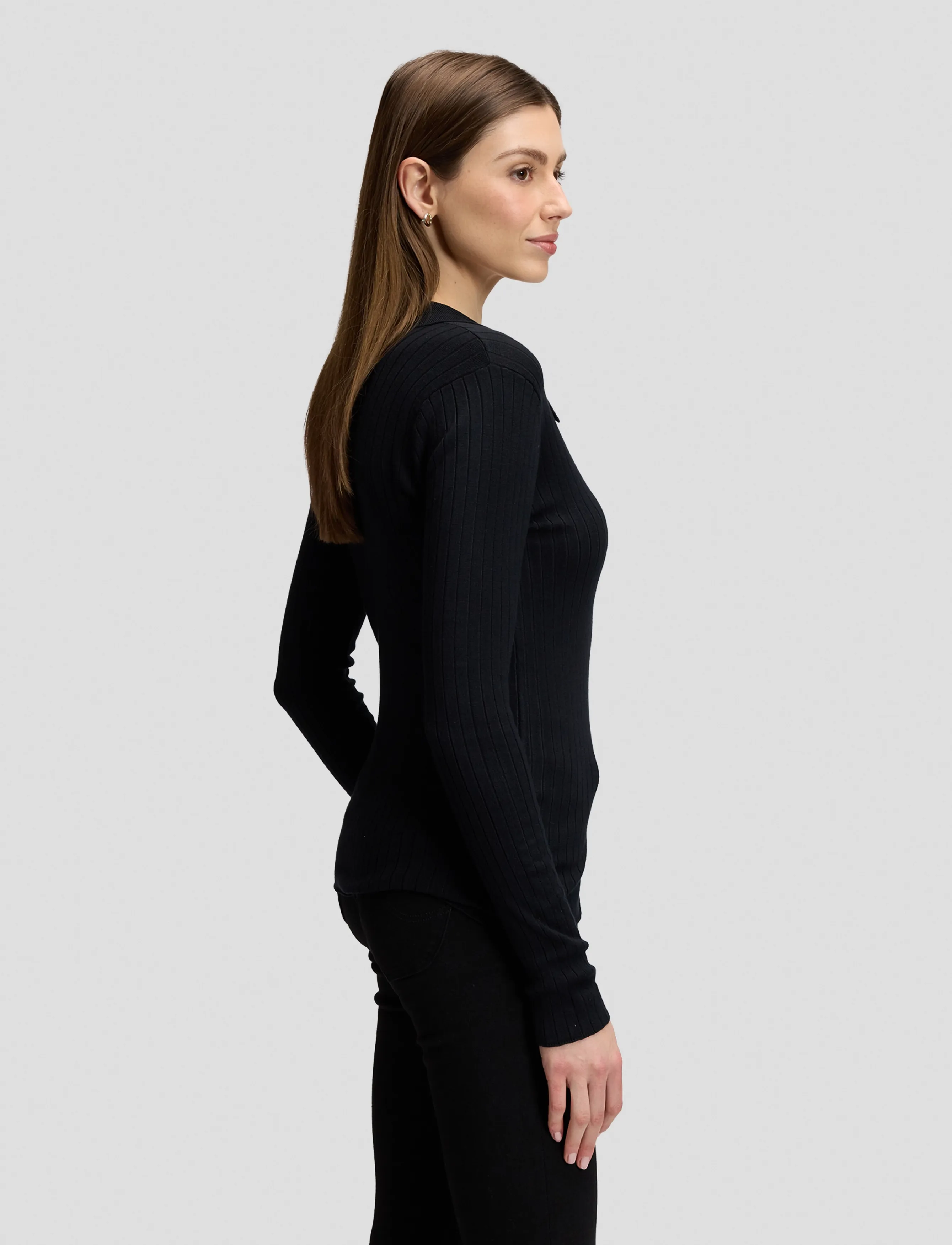 Lee Jeans - LS POLO - black - 4