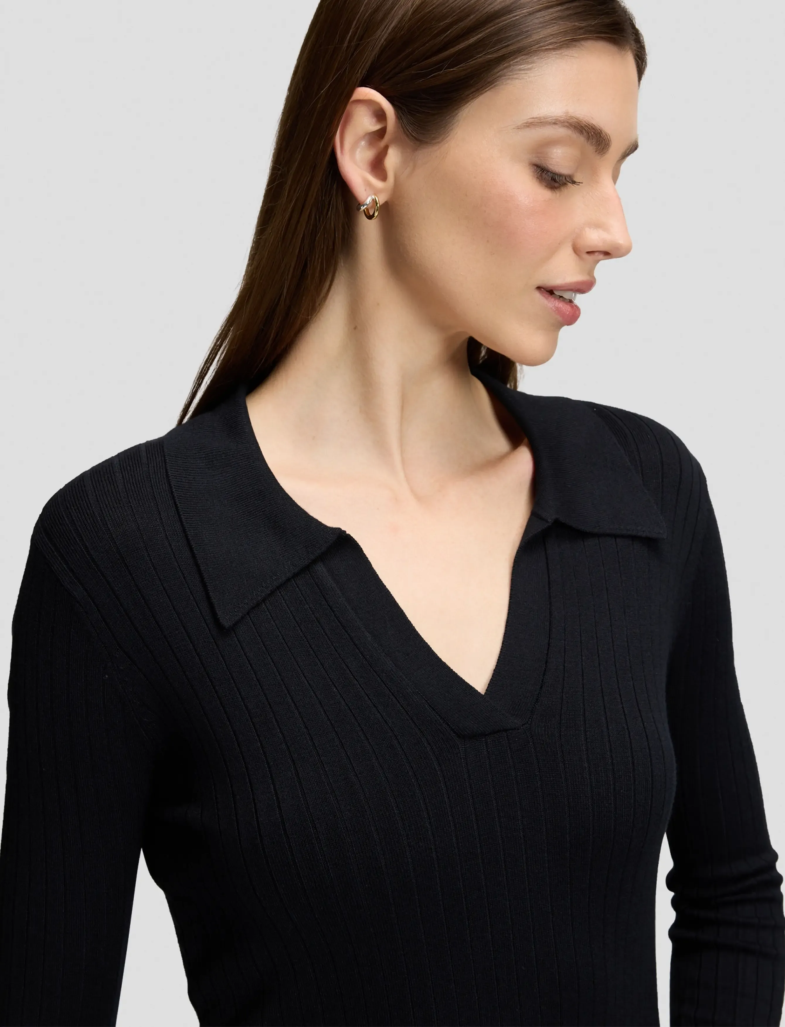 Lee Jeans - LS POLO - black - 5