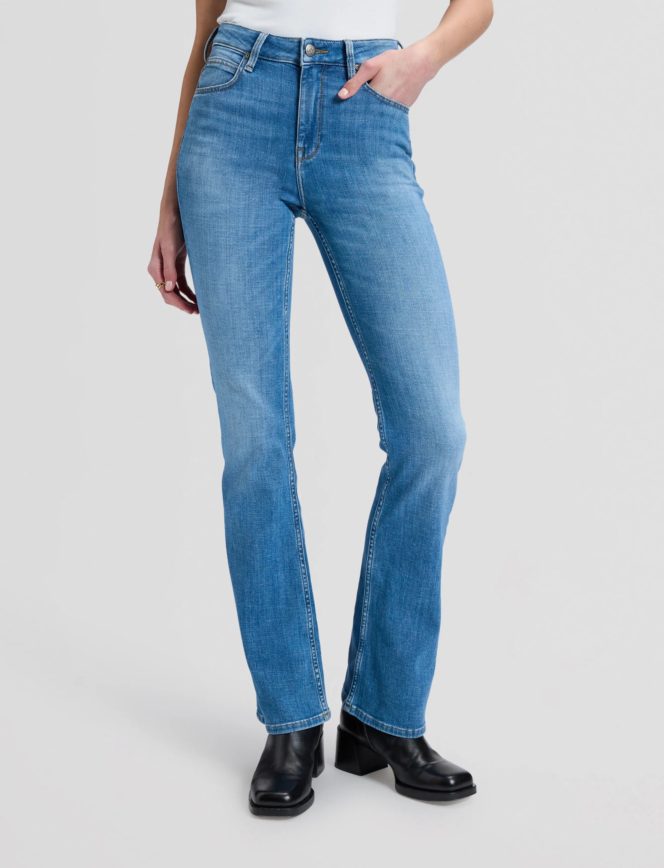 Lee Jeans Breese Boot, 29 x 29, Jeans, Blau - Boot Cut, Frauen