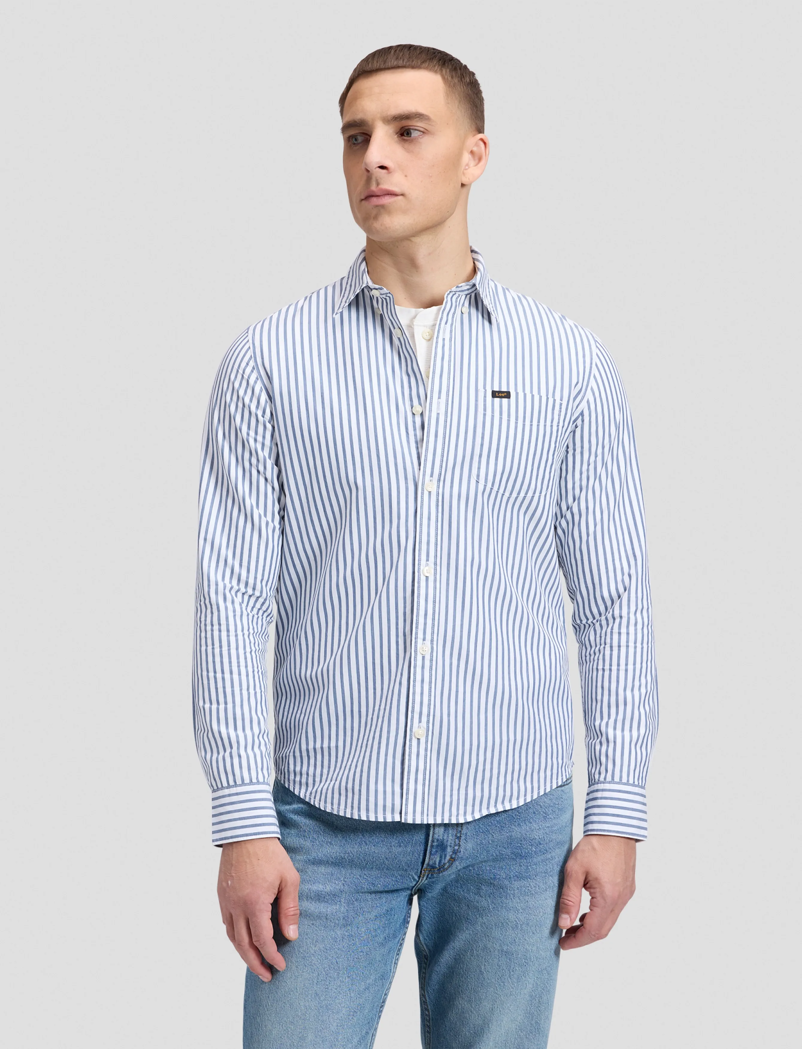 Lee Jeans LEE BUTTON DOWN - Hemden - BERING SEA / blue