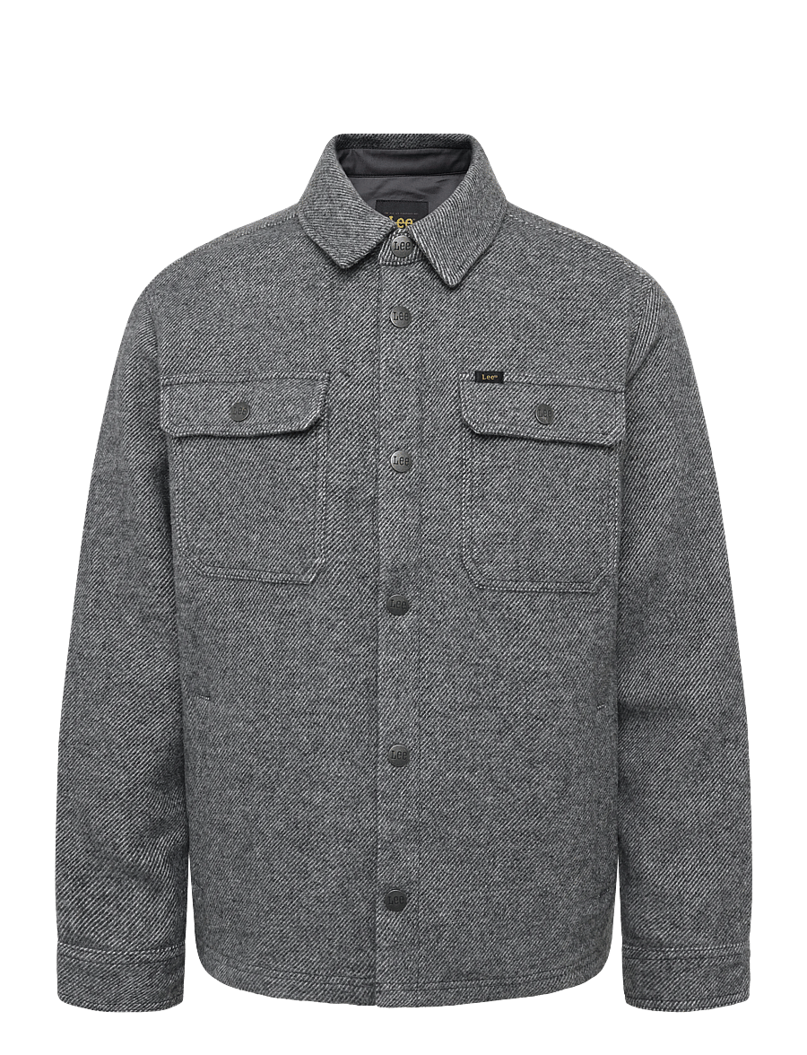 Lee Jeans - WOOL OVERSHIRT - winterjacken - heather grey - 1