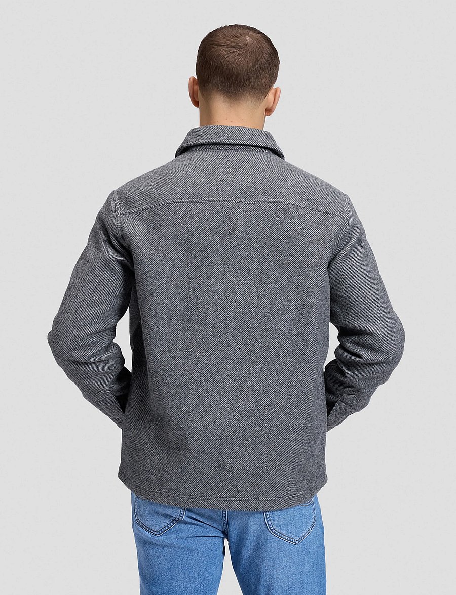 Lee Jeans - WOOL OVERSHIRT - winterjacken - heather grey - 3
