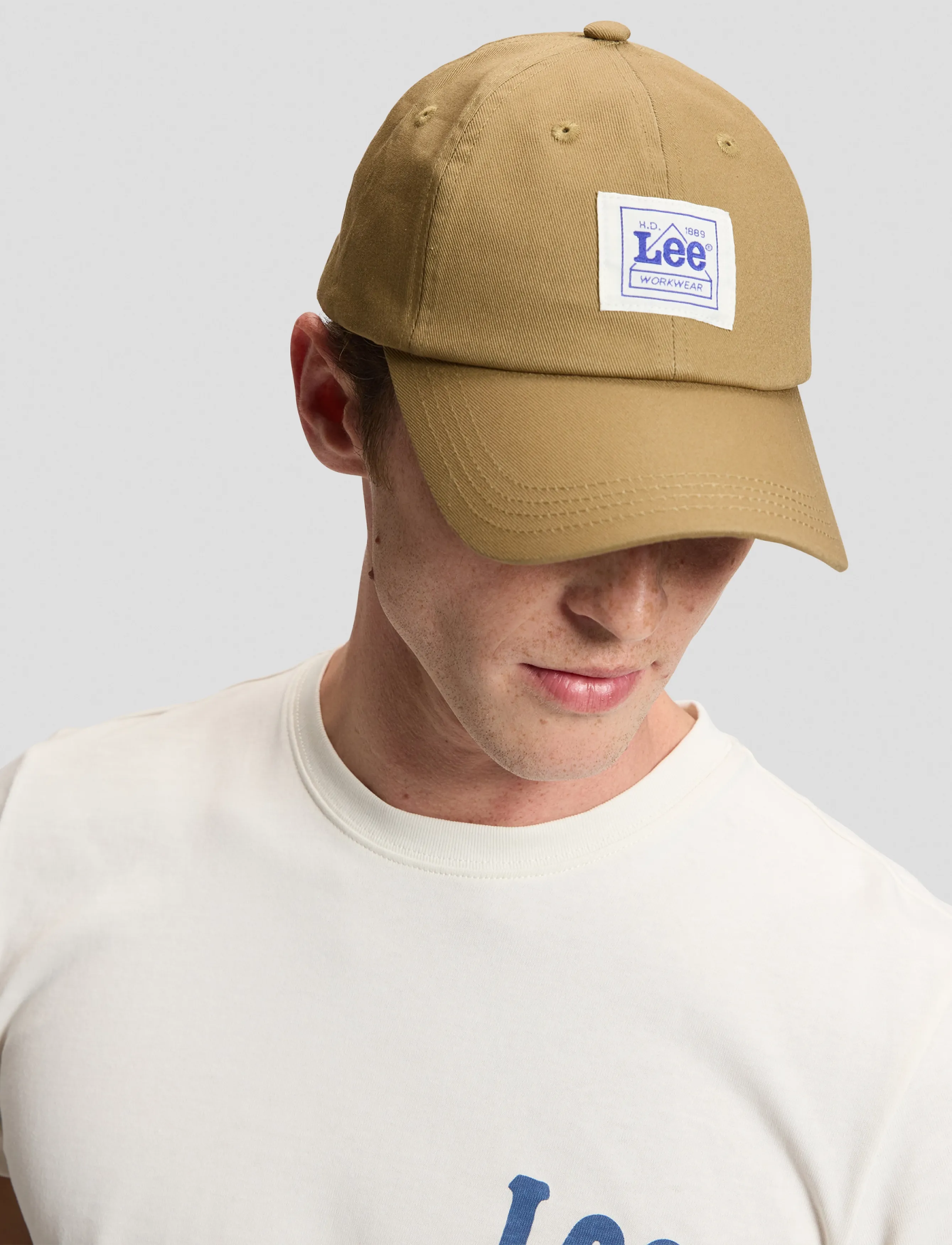 Lee Jeans Workwear Cap, Arbejdstøj Baseball Kasket, Kakigrøn, Str: ONE SIZE