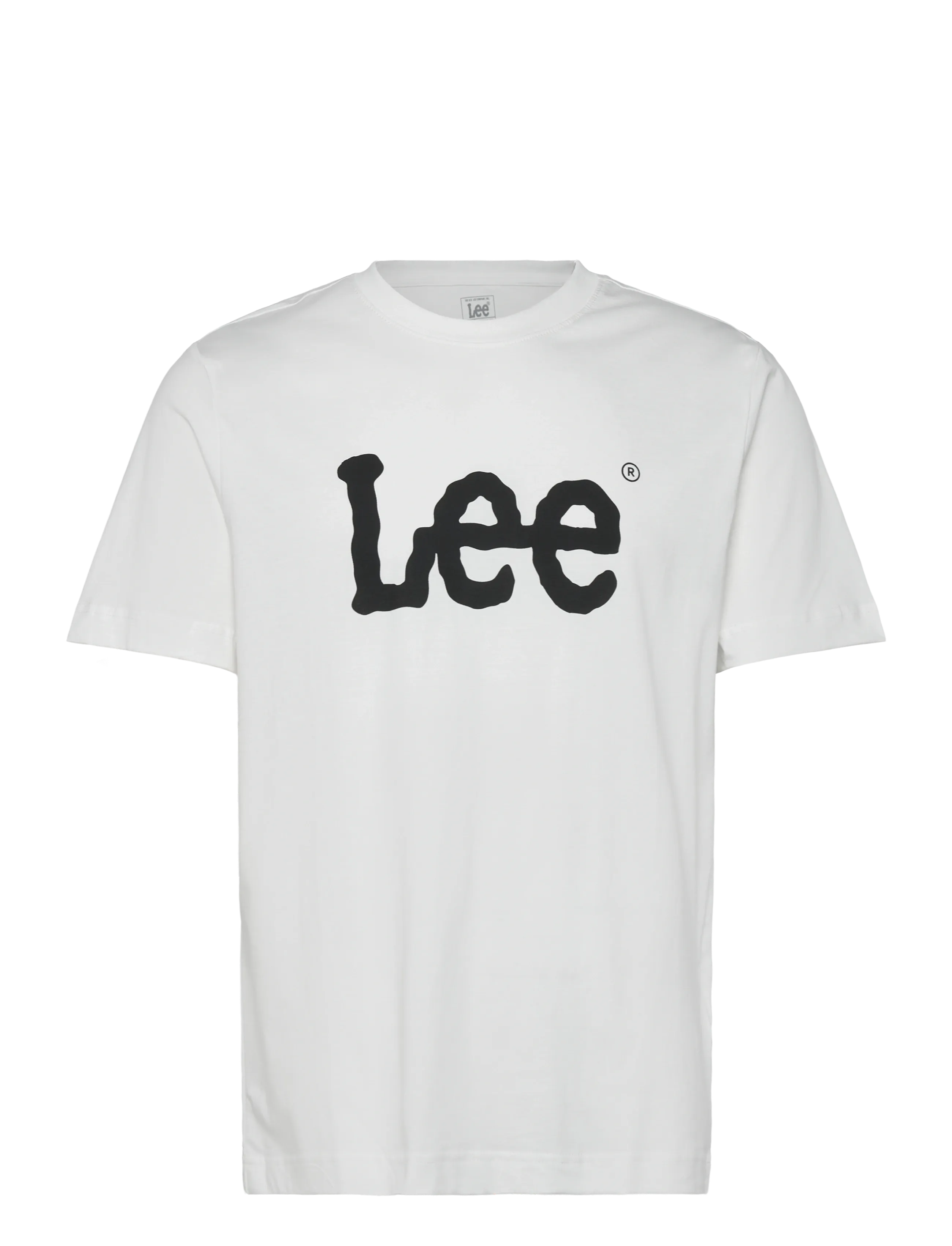Lee Jeans WOBBLY LOGO TEE - Visos prekės su 60-80% nuolaida - WHITE / white
