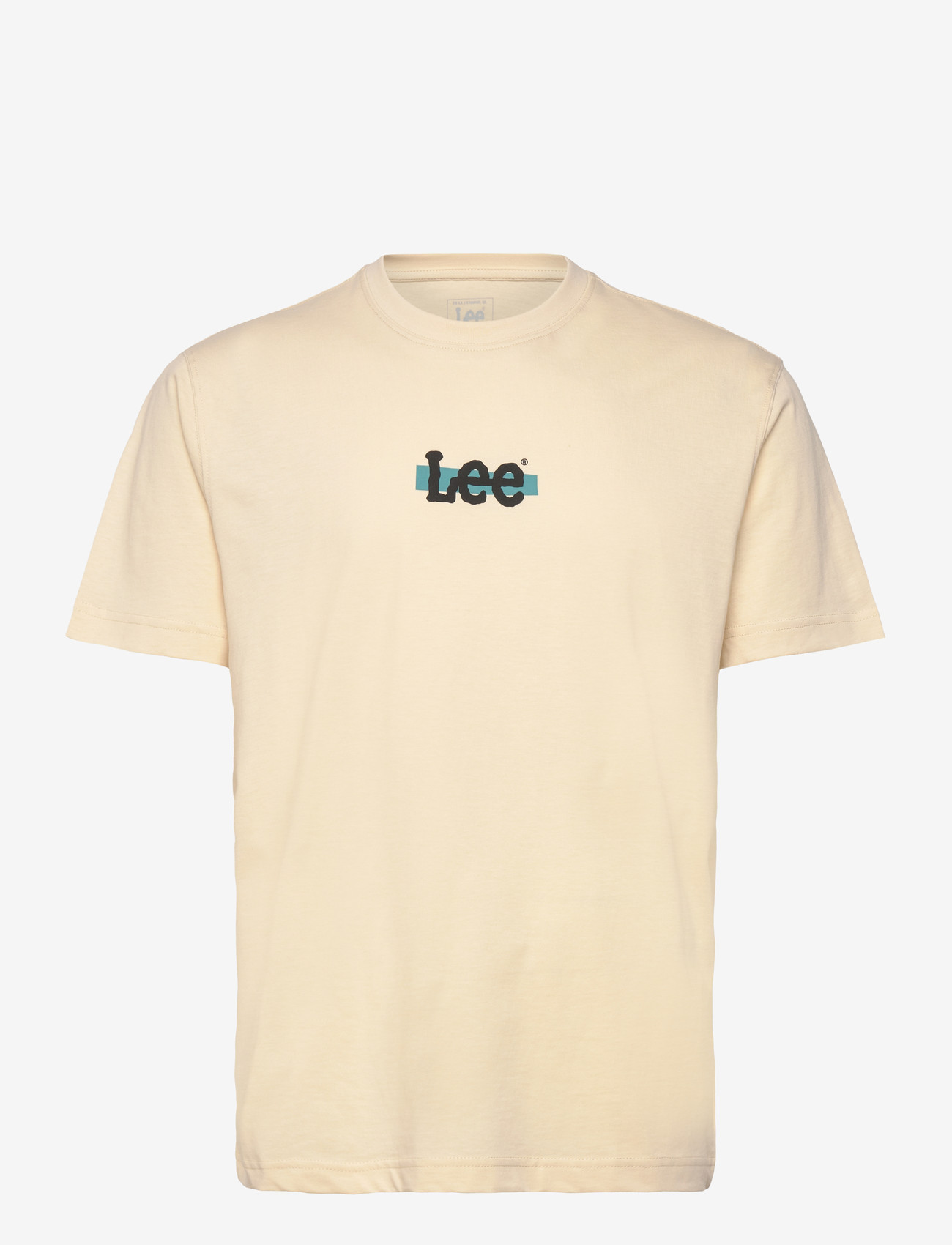 Lee Jeans - MEDIUM LOGO TEE - efterårstøj - beige - 0