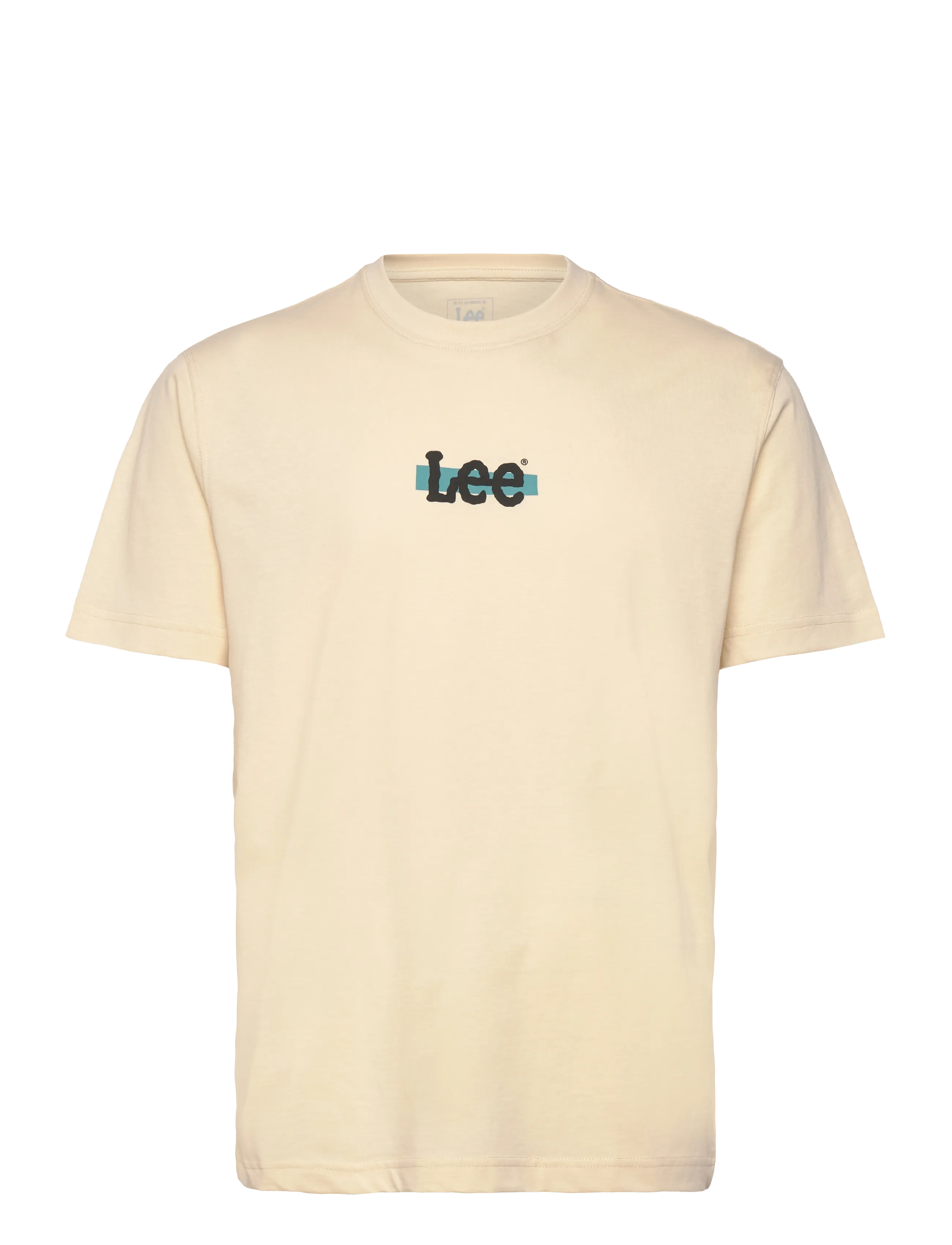 Lee Jeans MEDIUM LOGO TEE - T-shirts - BEIGE / cream