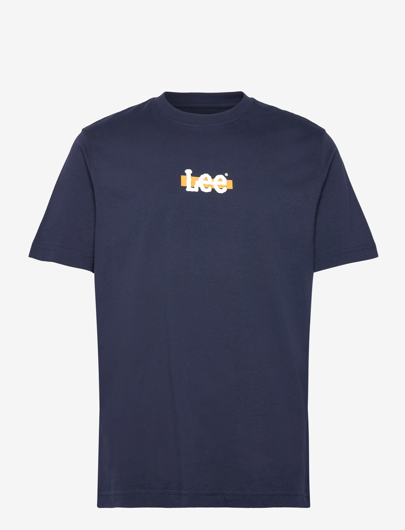 Lee Jeans - MEDIUM LOGO TEE - efterårstøj - navy - 0
