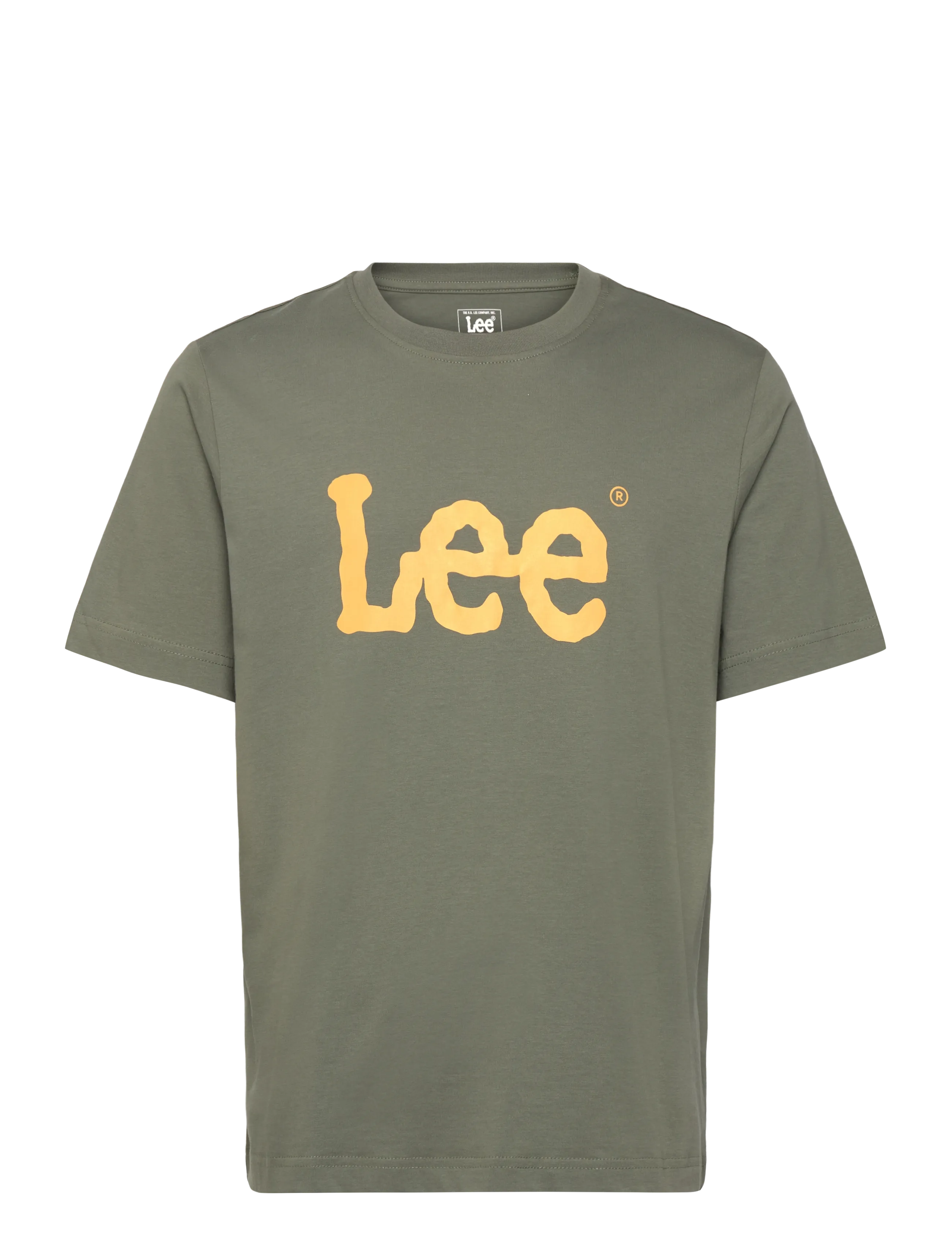 Lee Jeans WOBBLY LOGO TEE - T-shirts - KHAKI / khaki/green