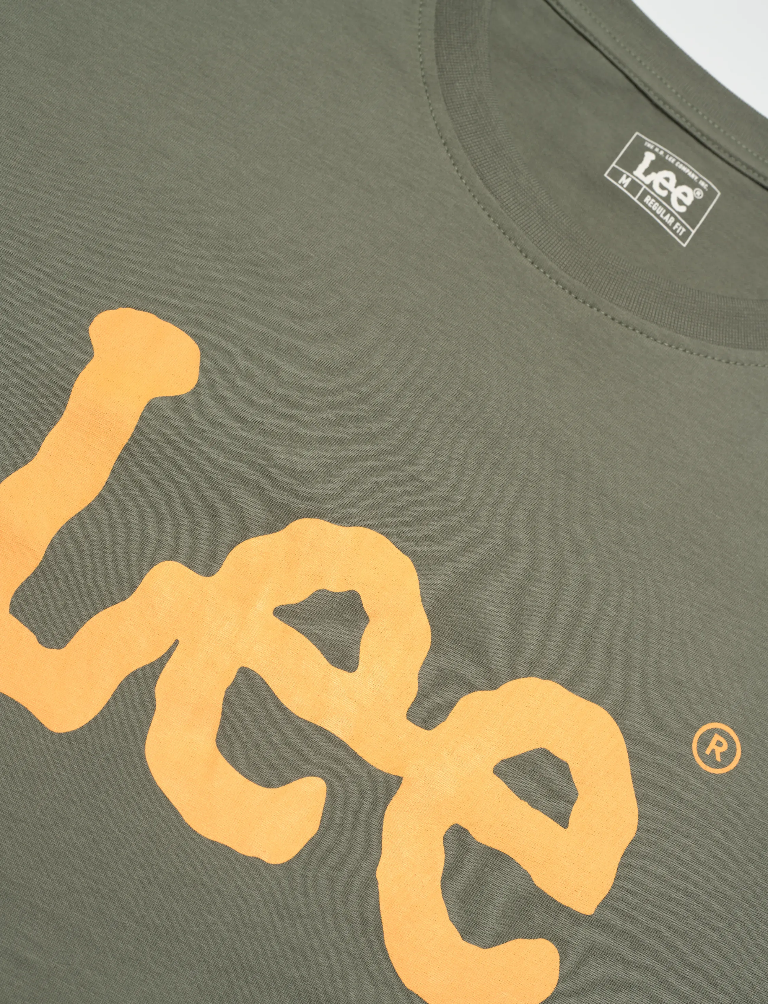 Lee Jeans - WOBBLY LOGO TEE - khaki - 2