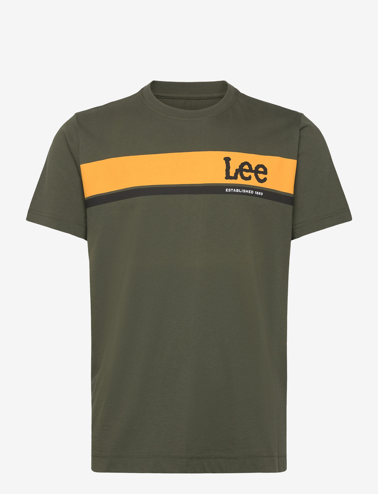 Lee Jeans - REGULAR LOGO TEE - madalaimad hinnad - khaki - 0