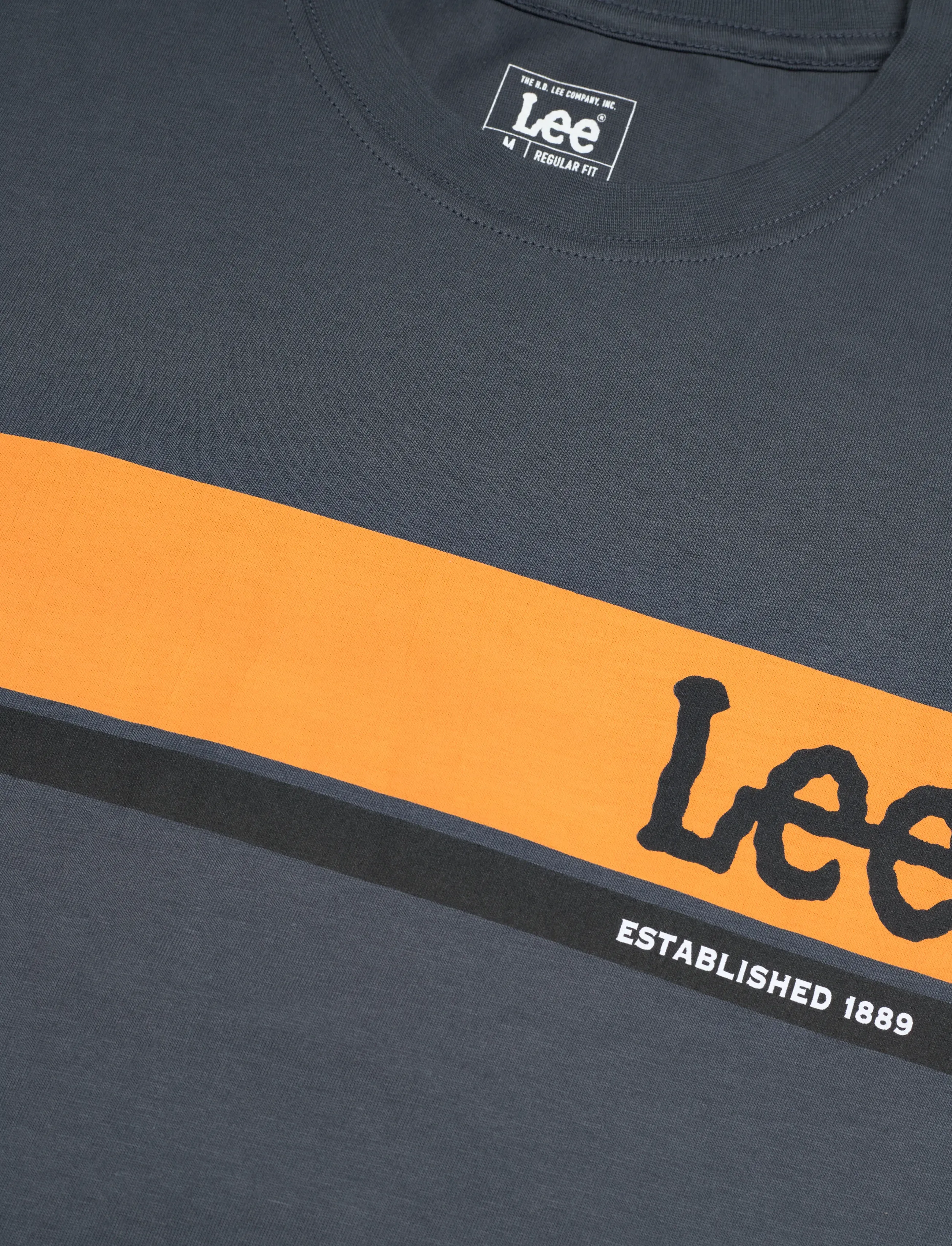Lee Jeans - REGULAR LOGO TEE - anthracite - 2
