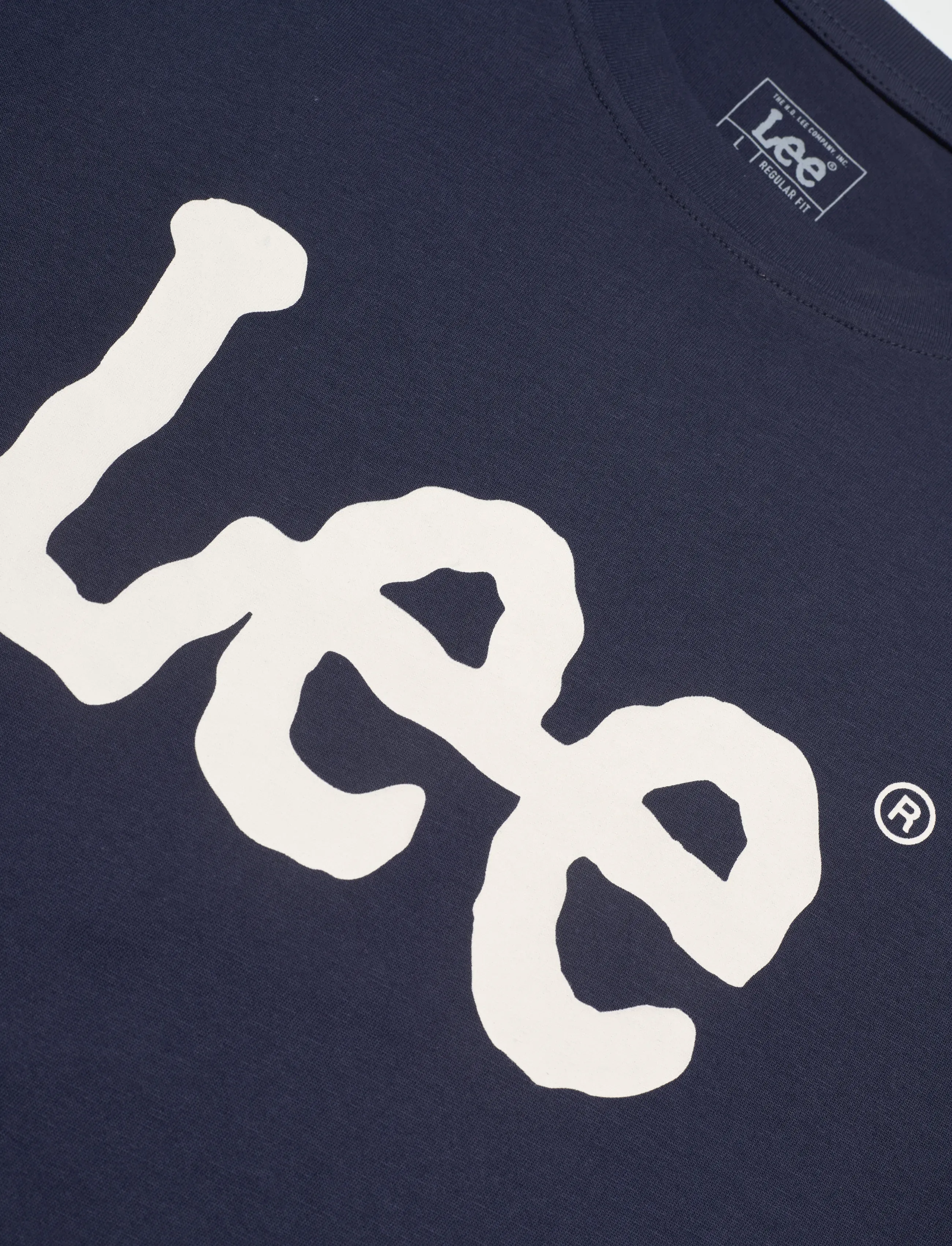 Lee Jeans - WOBBLY LOGO TEE - navy - 2