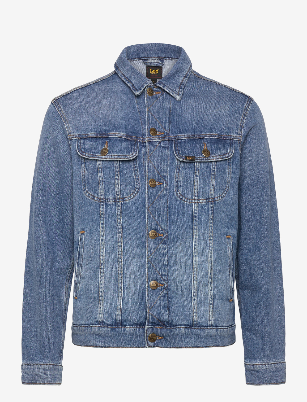 Lee Jeans - LEE RIDER JACKET - jeansjackor - mid blue - 0