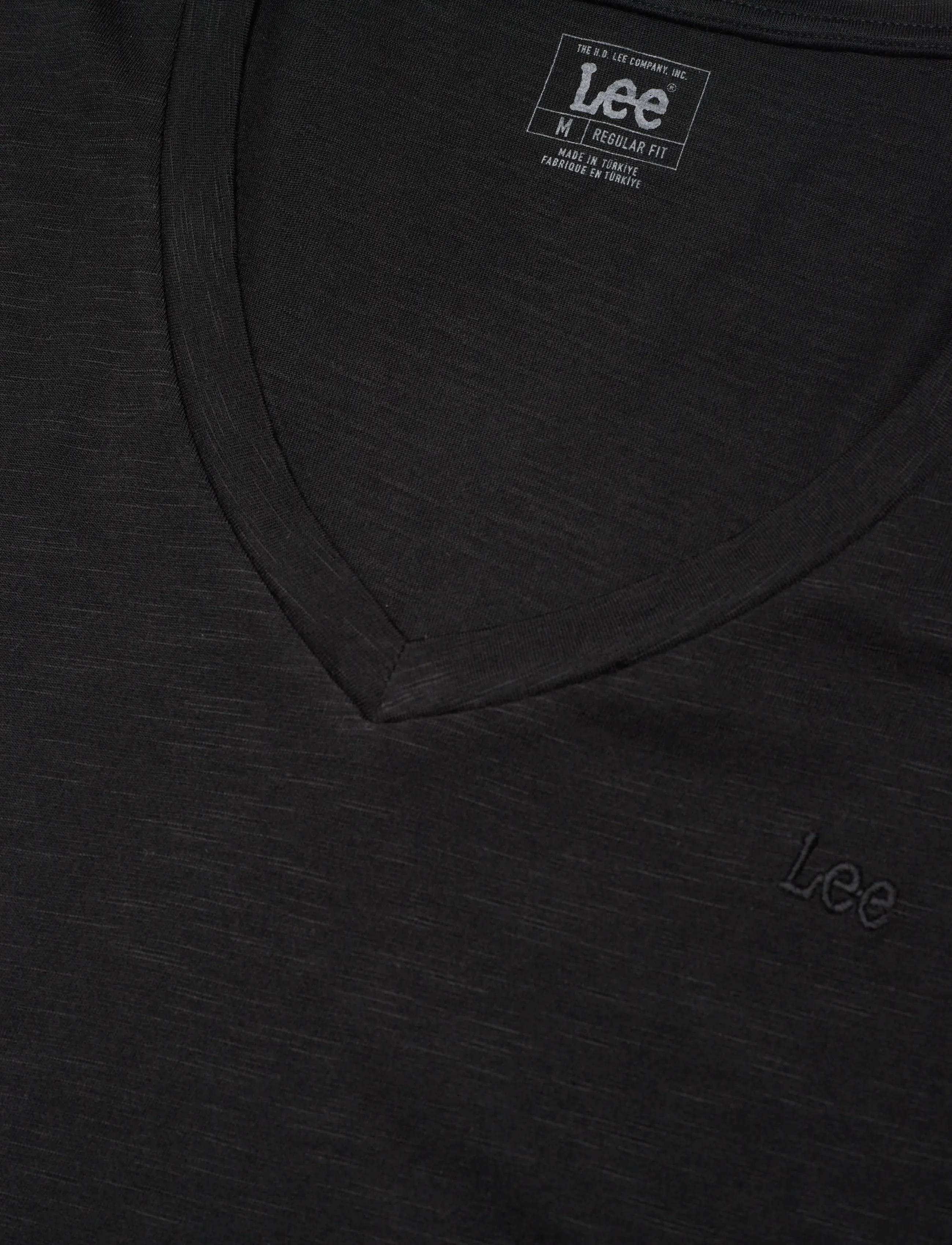 Lee Jeans - V NECK TEE - t-shirts - black - 2