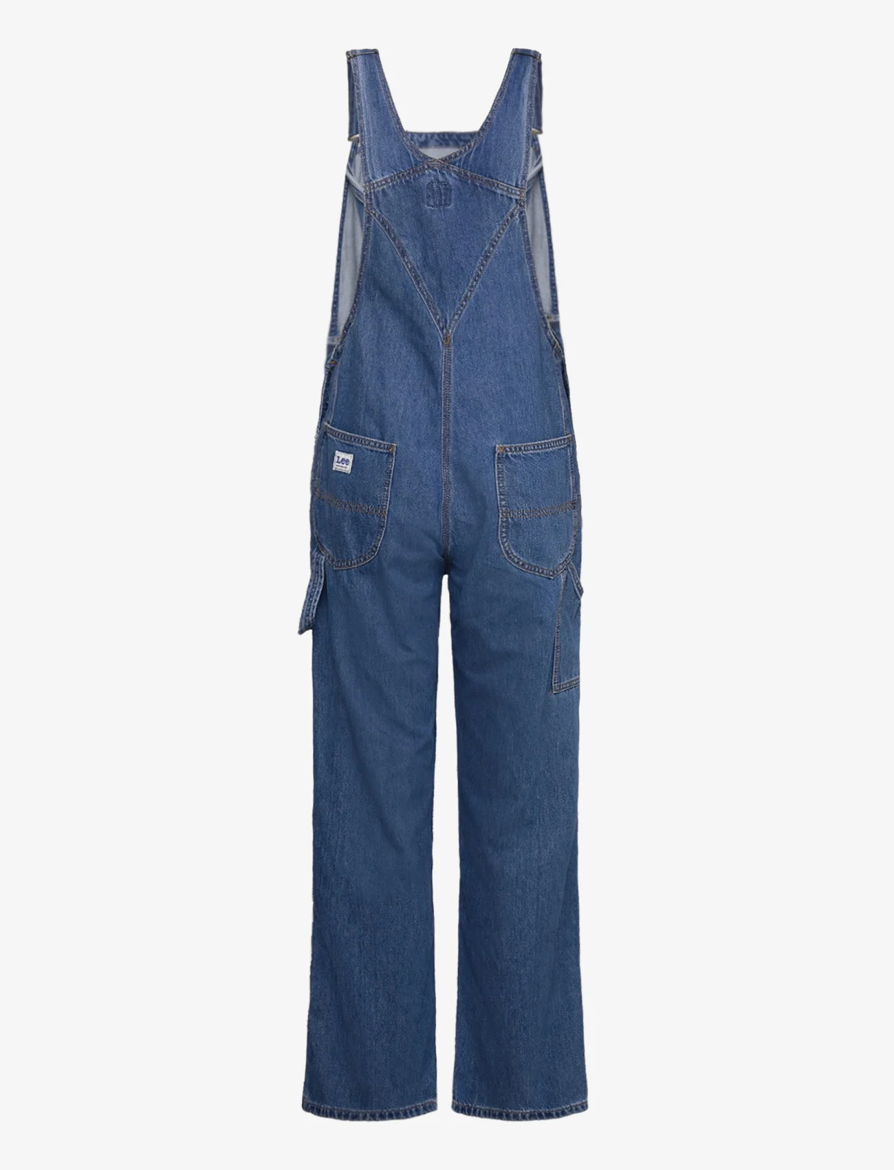 Lee Jeans - LEE BIB - spodnie ogrodniczki - mid shade - 1