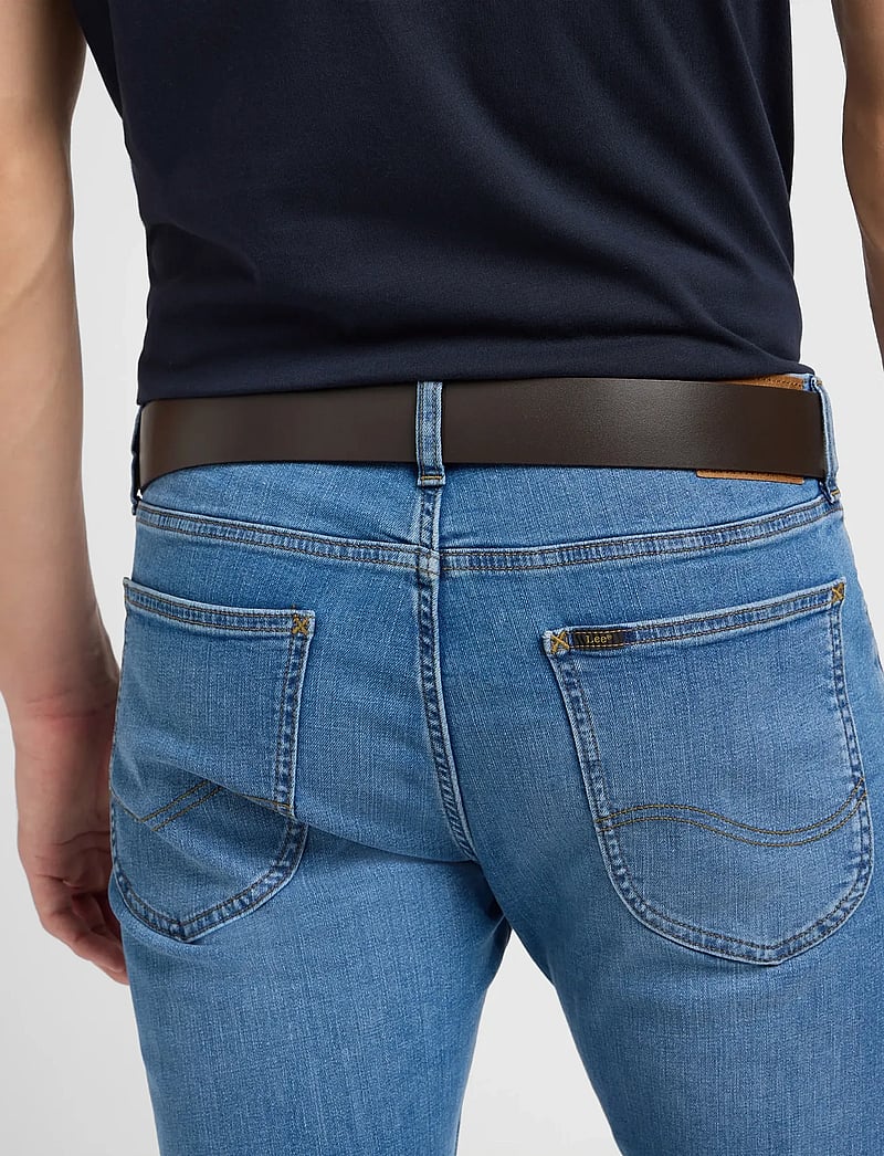Lee Jeans - SMALL LOGO BELT - classic belts - dark brown - 3
