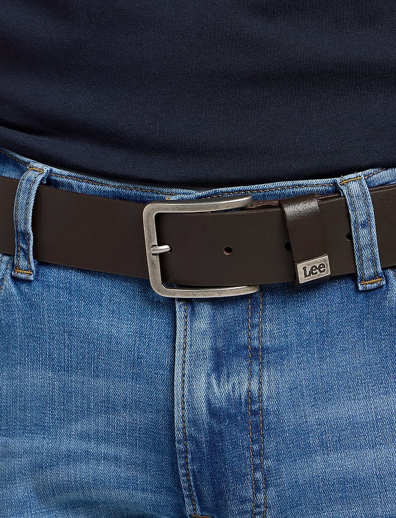 Lee Jeans - SMALL LOGO BELT - classic belts - dark brown - 4