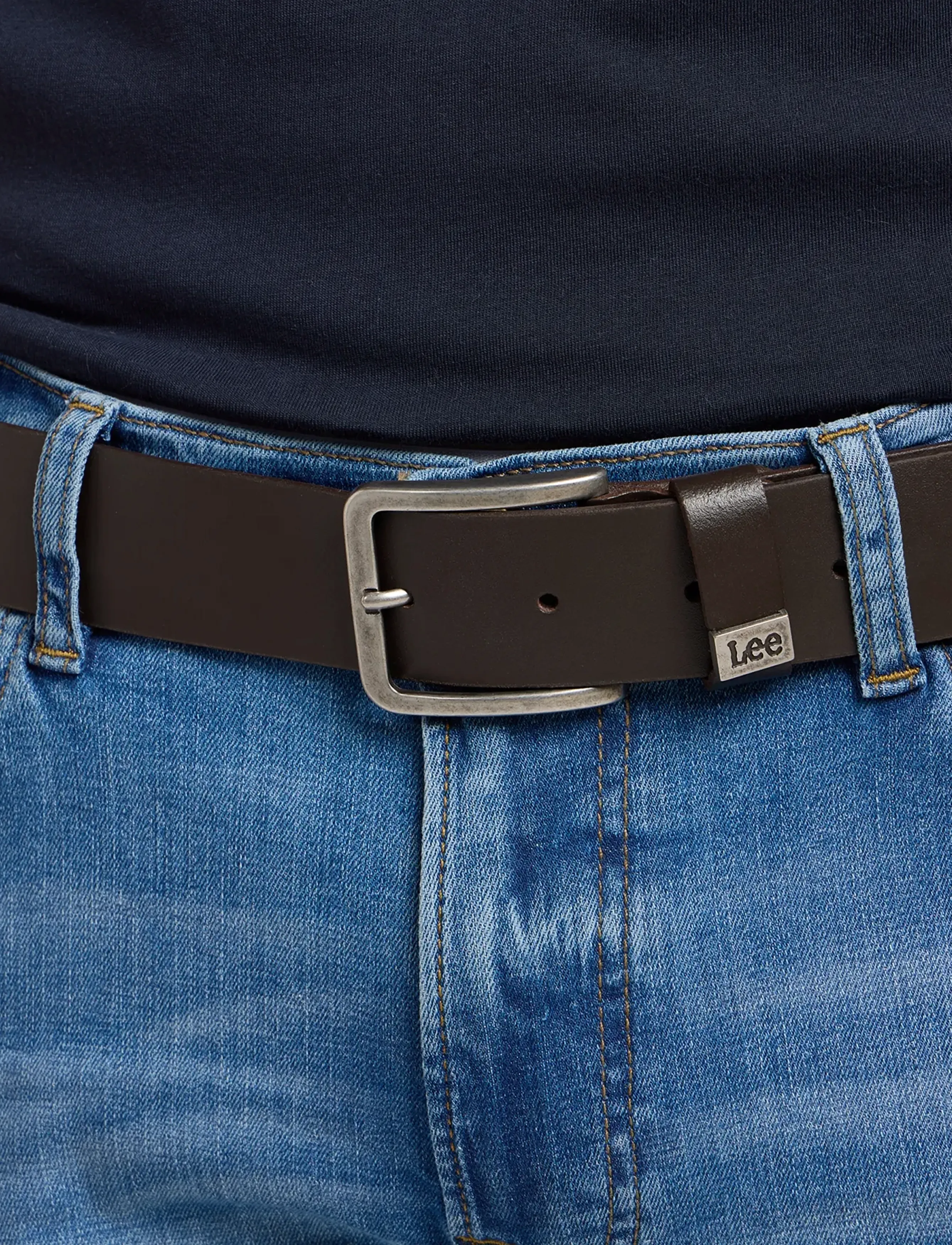 Lee Jeans - SMALL LOGO BELT - madalaimad hinnad - dark brown - 4