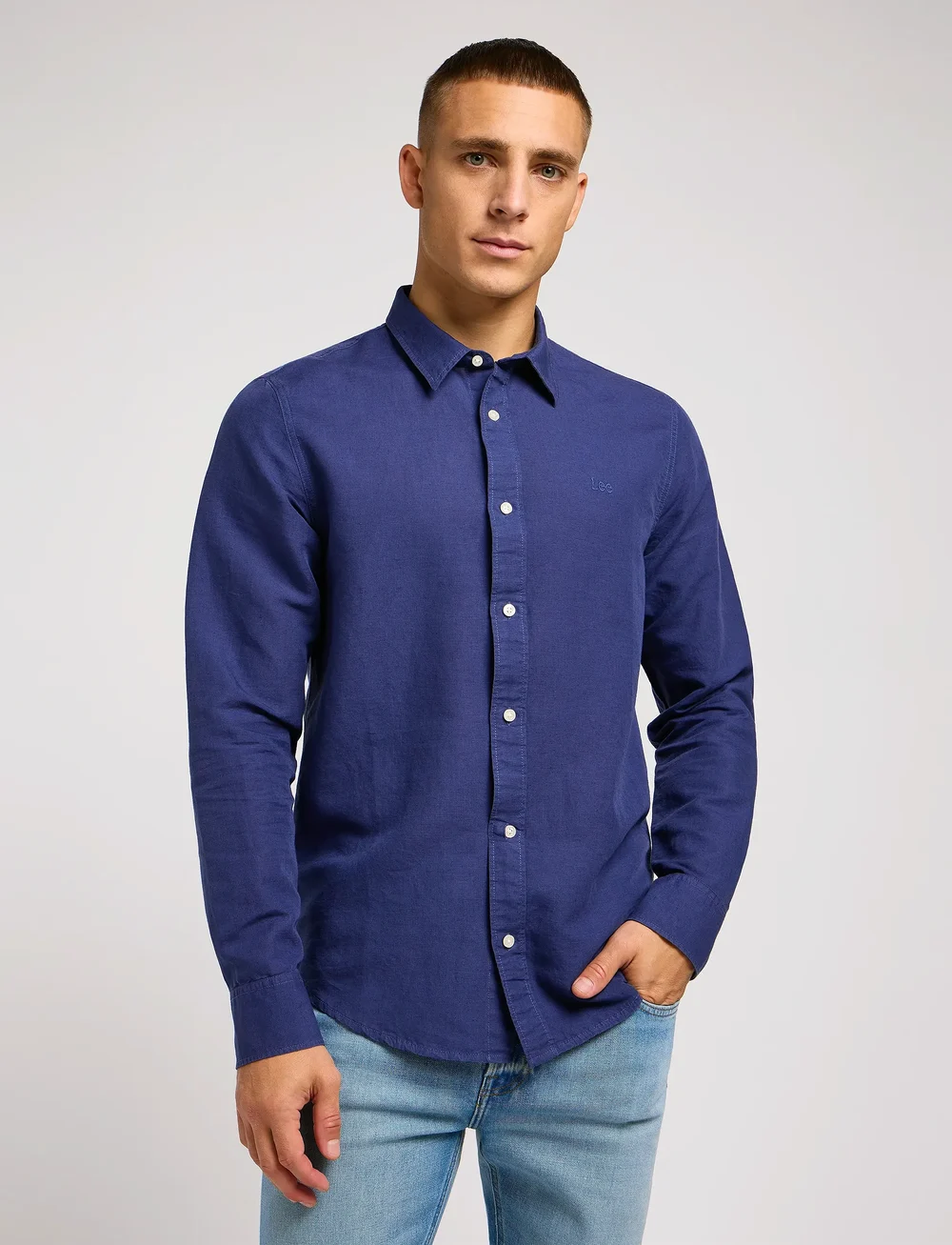 Lee Jeans - PATCH SHIRT - linased särgid - medieval blue - 0