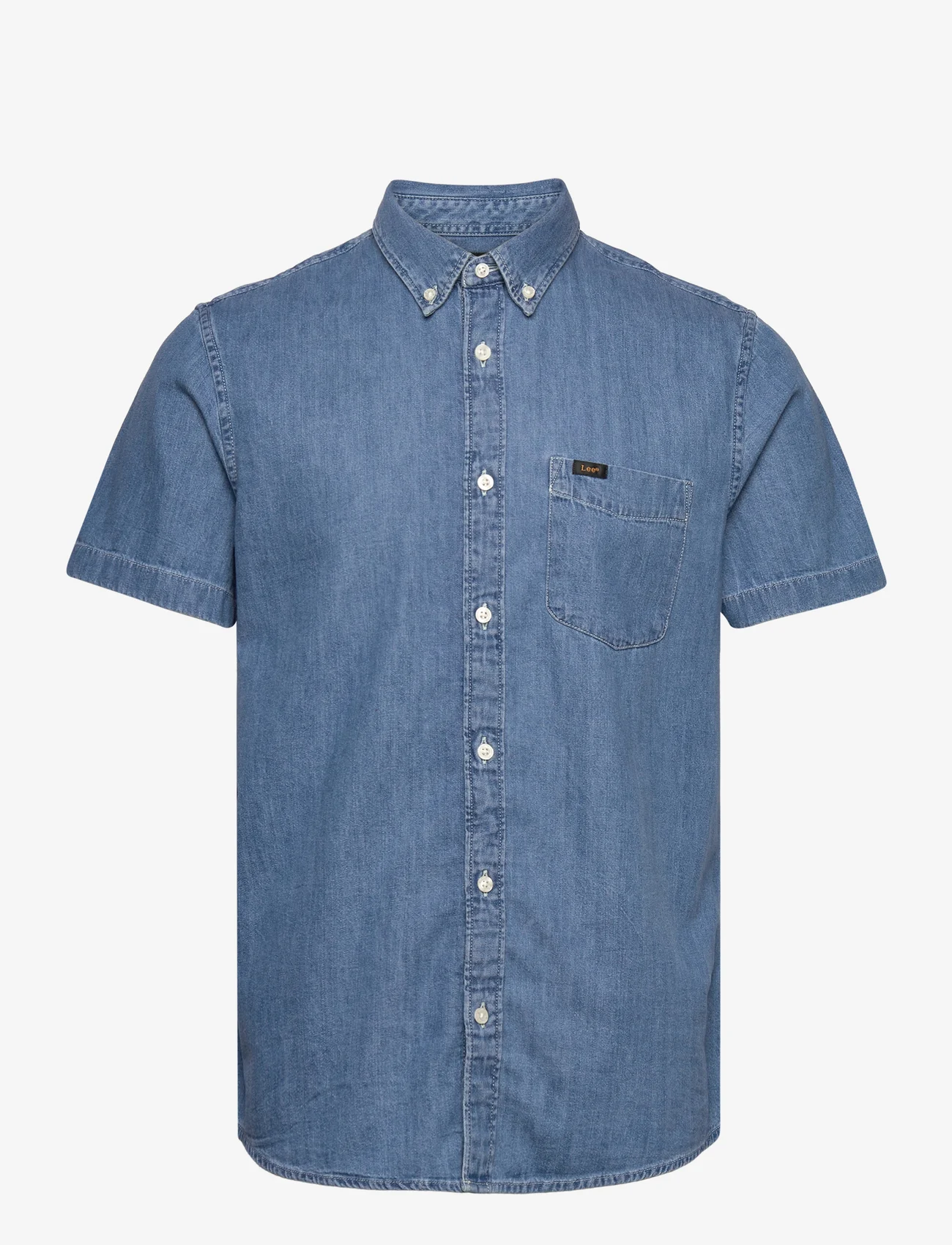 Lee Jeans - LEE BUTTON DOWN SS - overhemden met korte mouw - shasta blue - 0
