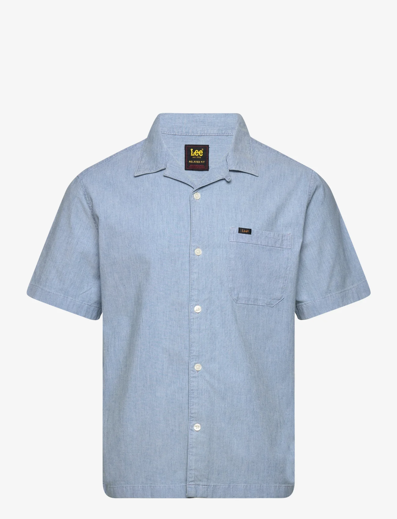 Lee Jeans - RESORT SHIRT - kortärmade skjortor - light chambray - 0