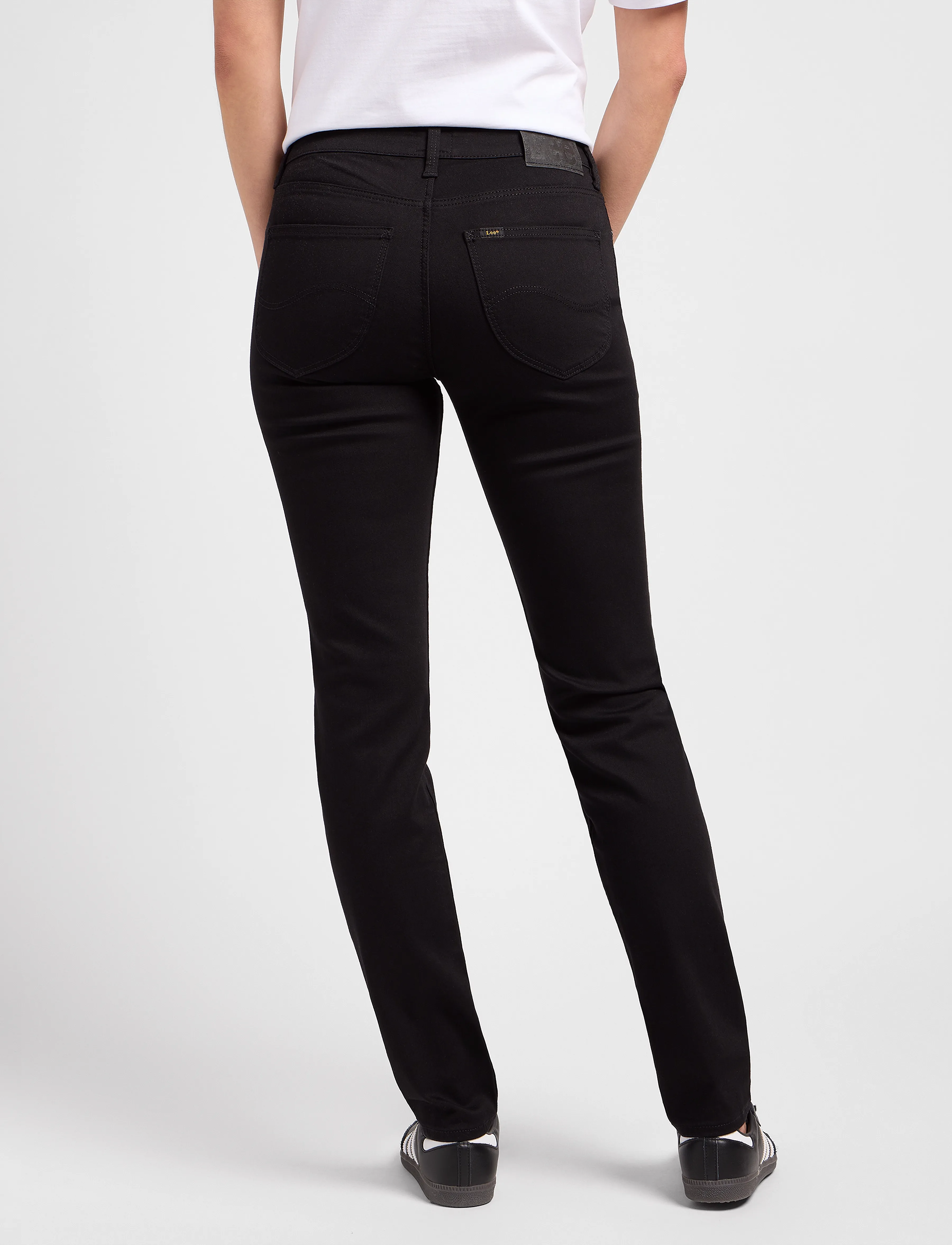 Lee Jeans - ELLY - slim fit -farkut - black rinse - 3