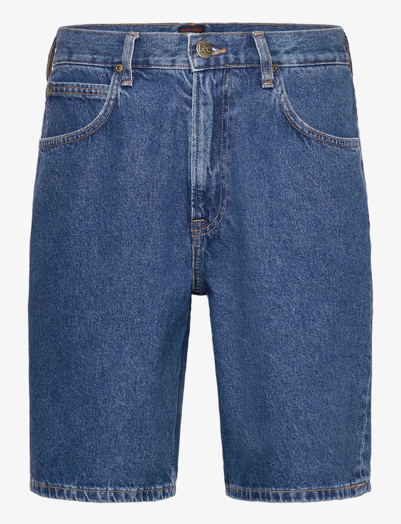 Lee Jeans - ASHER SHORT - jeans shorts - mid stone wash - 0