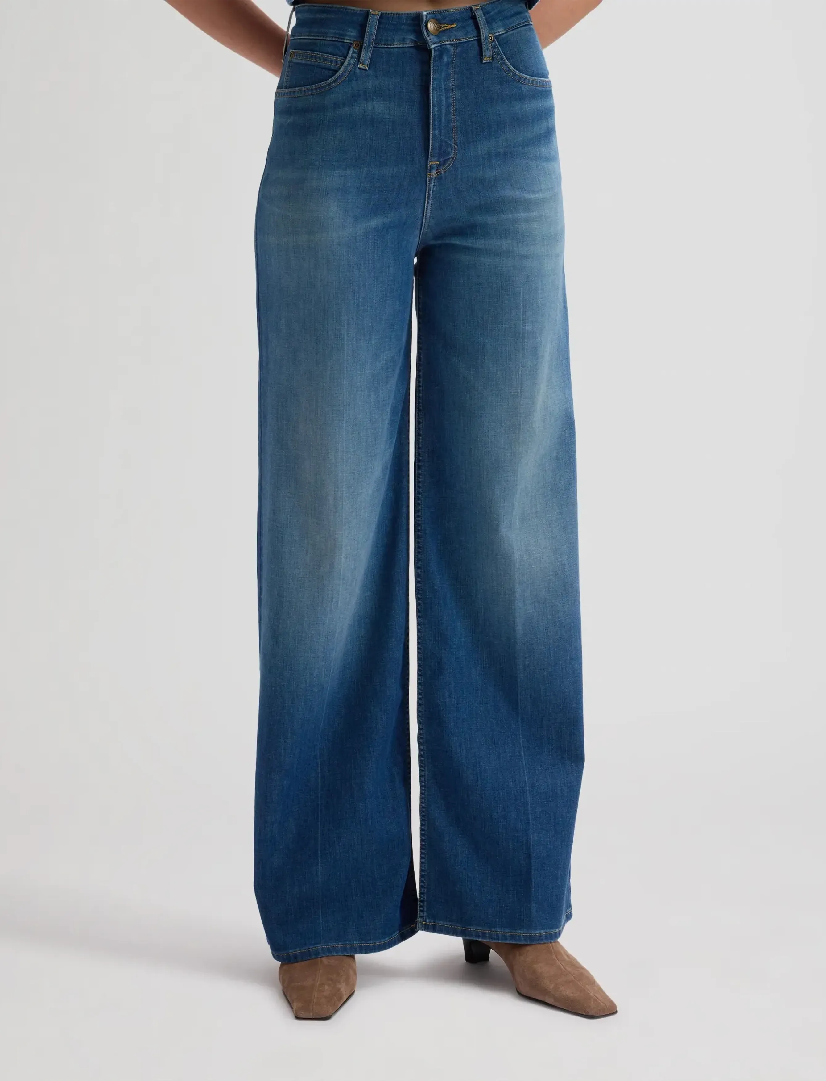 Lee Jeans - STELLA - brede jeans - blue arrow - 0