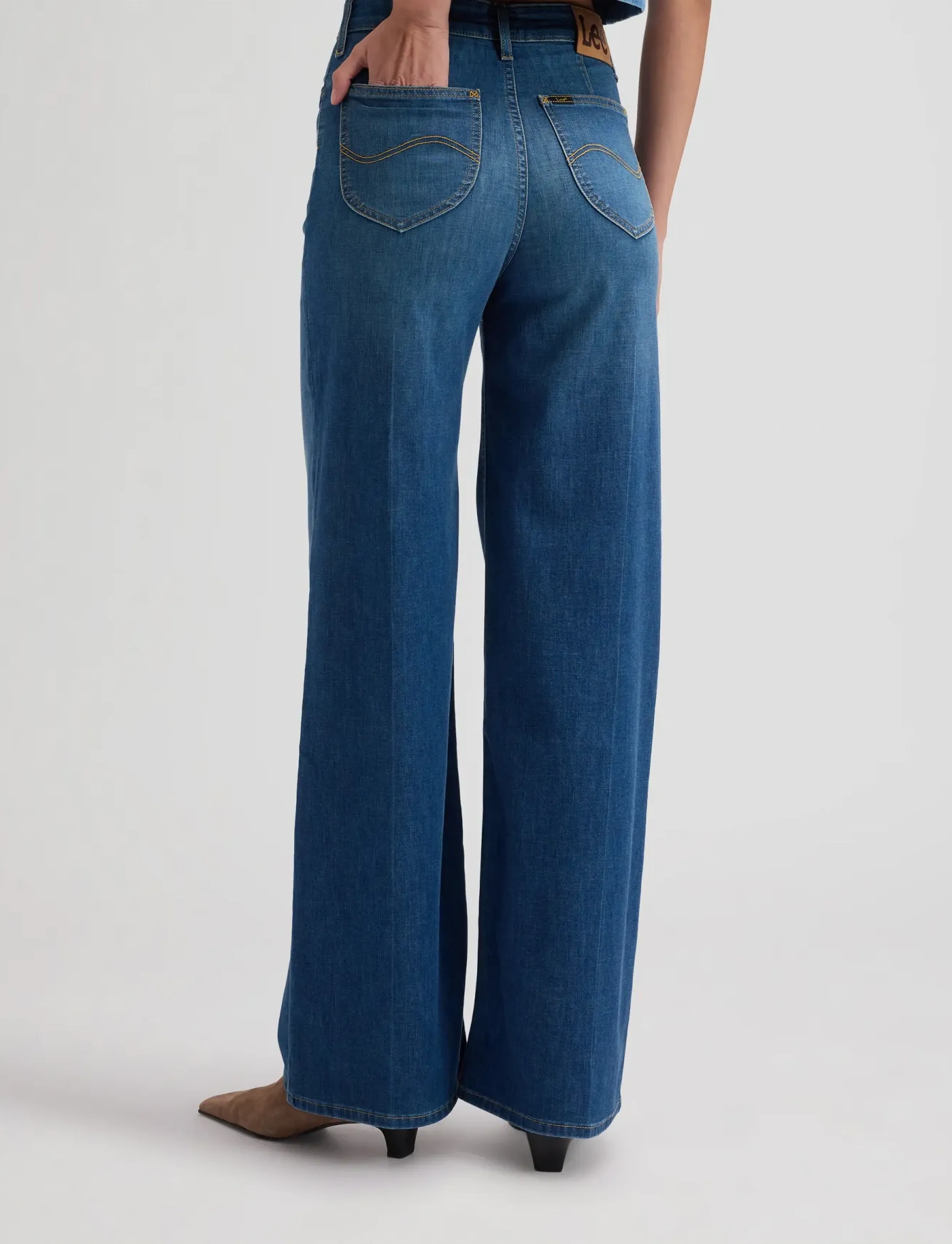 Lee Jeans - STELLA - brede jeans - blue arrow - 3