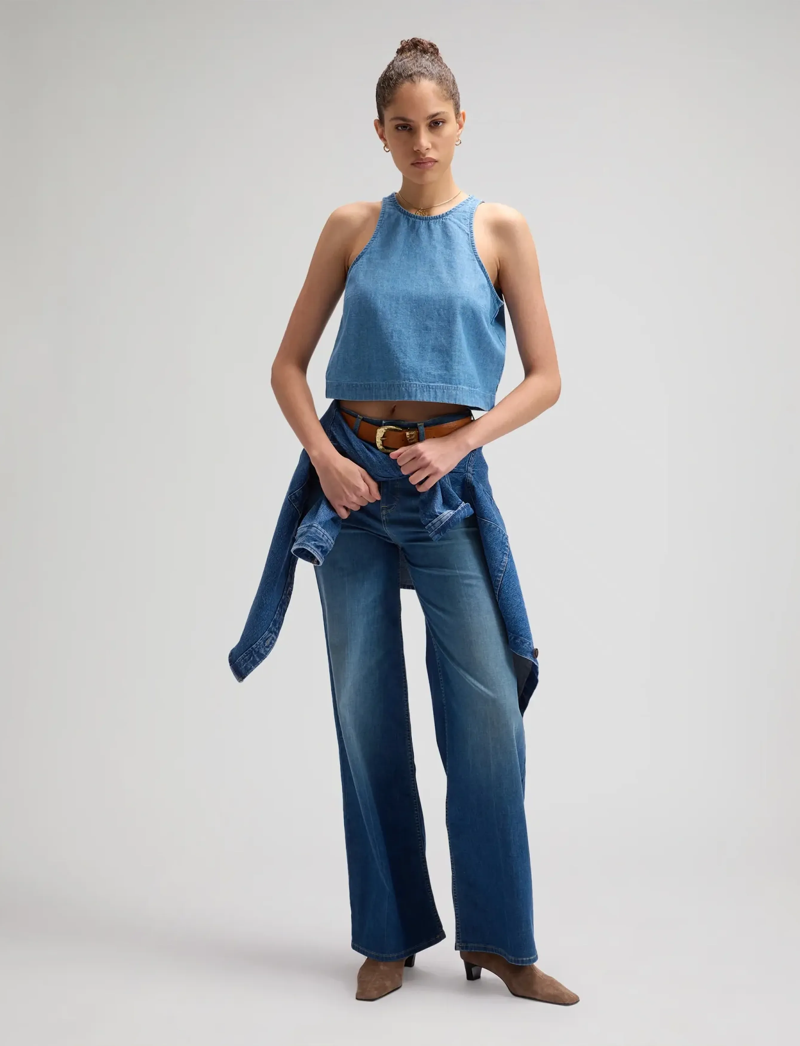 Lee Jeans - STELLA - brede jeans - blue arrow - 4
