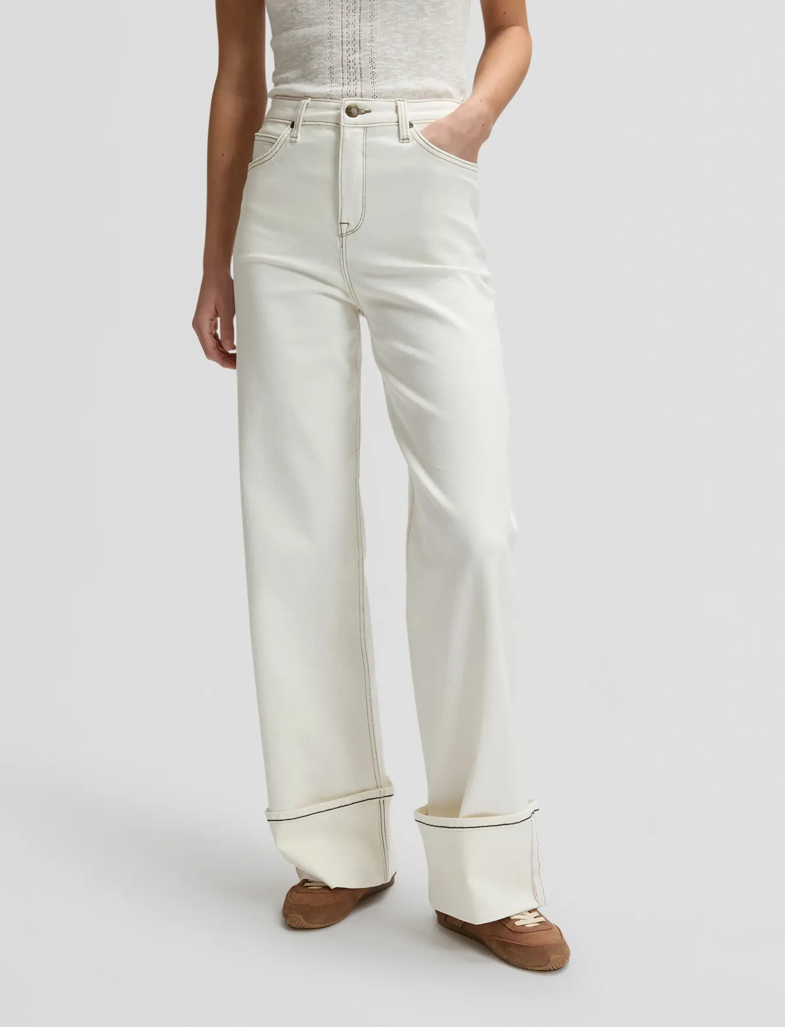 Lee Jeans STELLA - Kleidung - FRESH FLOCK / cream