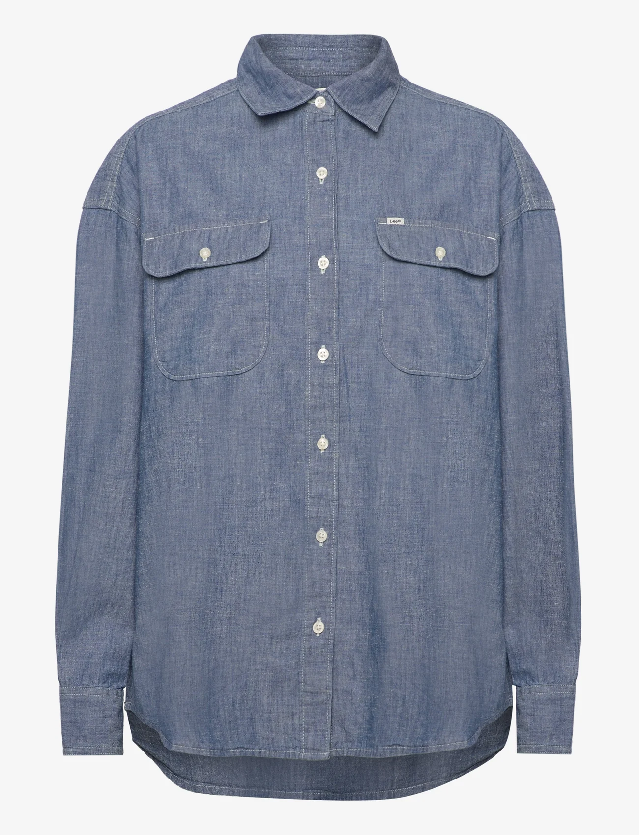 Lee Jeans - FRONTIER SHIRT - džinsiniai marškiniai - washed kansas - 0