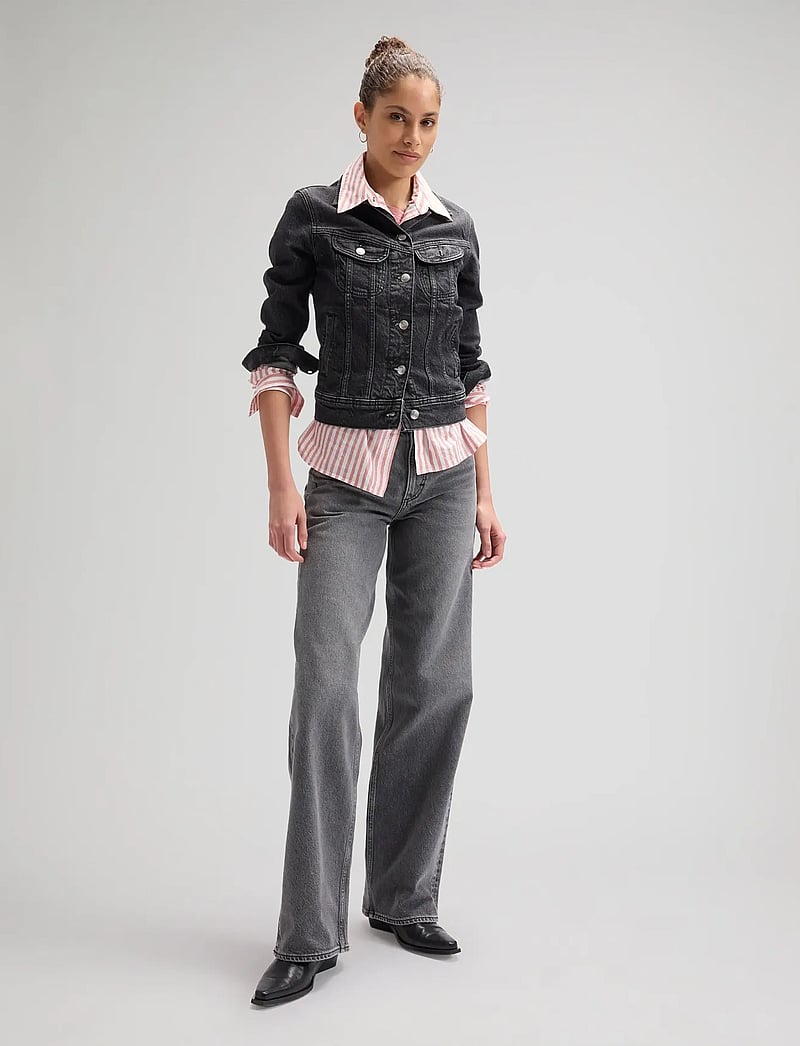 Lee Jeans - RIDER LOOSE - hosen mit weitem bein - blackberry - 3