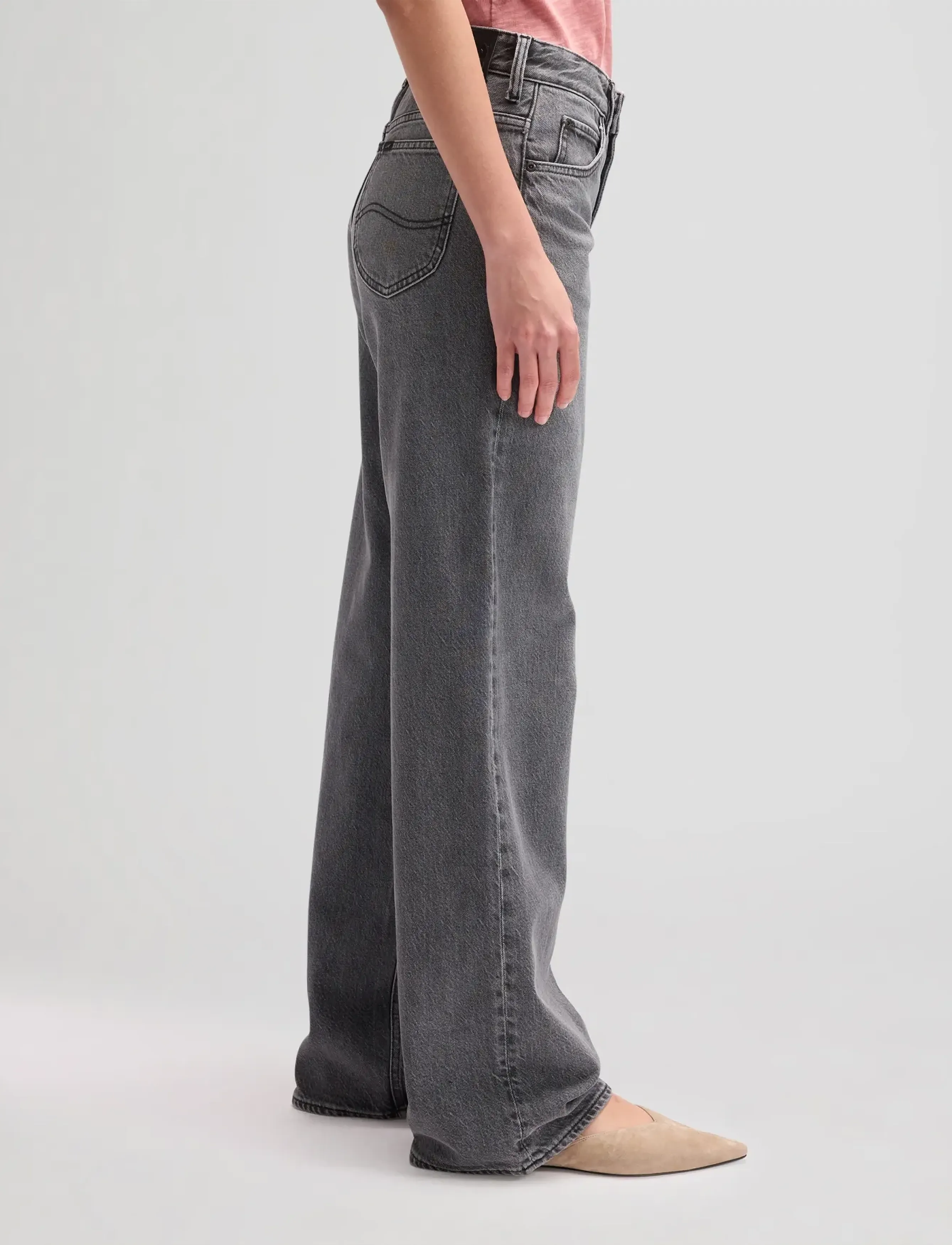 Lee Jeans - RIDER LOOSE - brede jeans - blackberry - 4