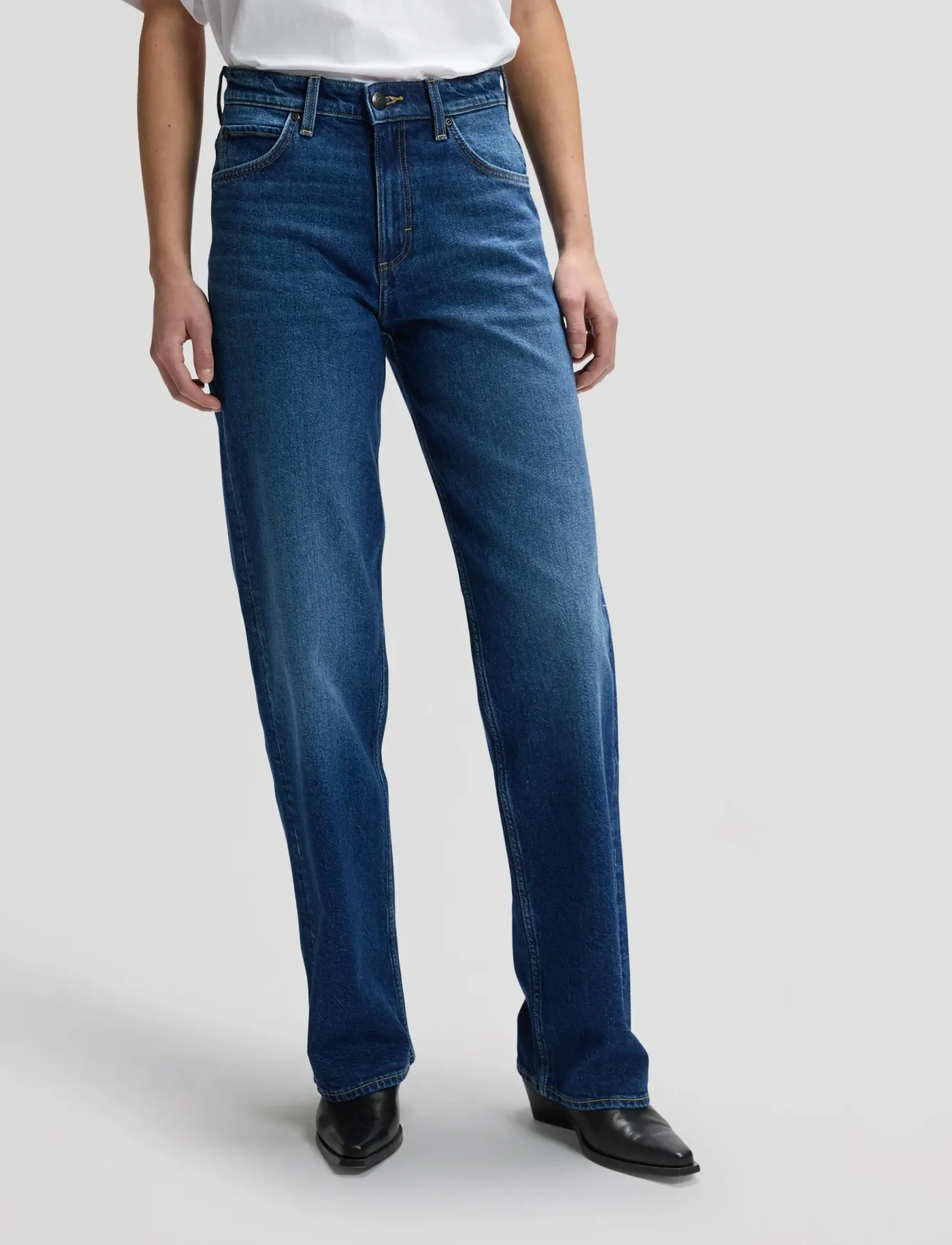 Lee Jeans - RIDER LOOSE - brede jeans - navy cast - 0