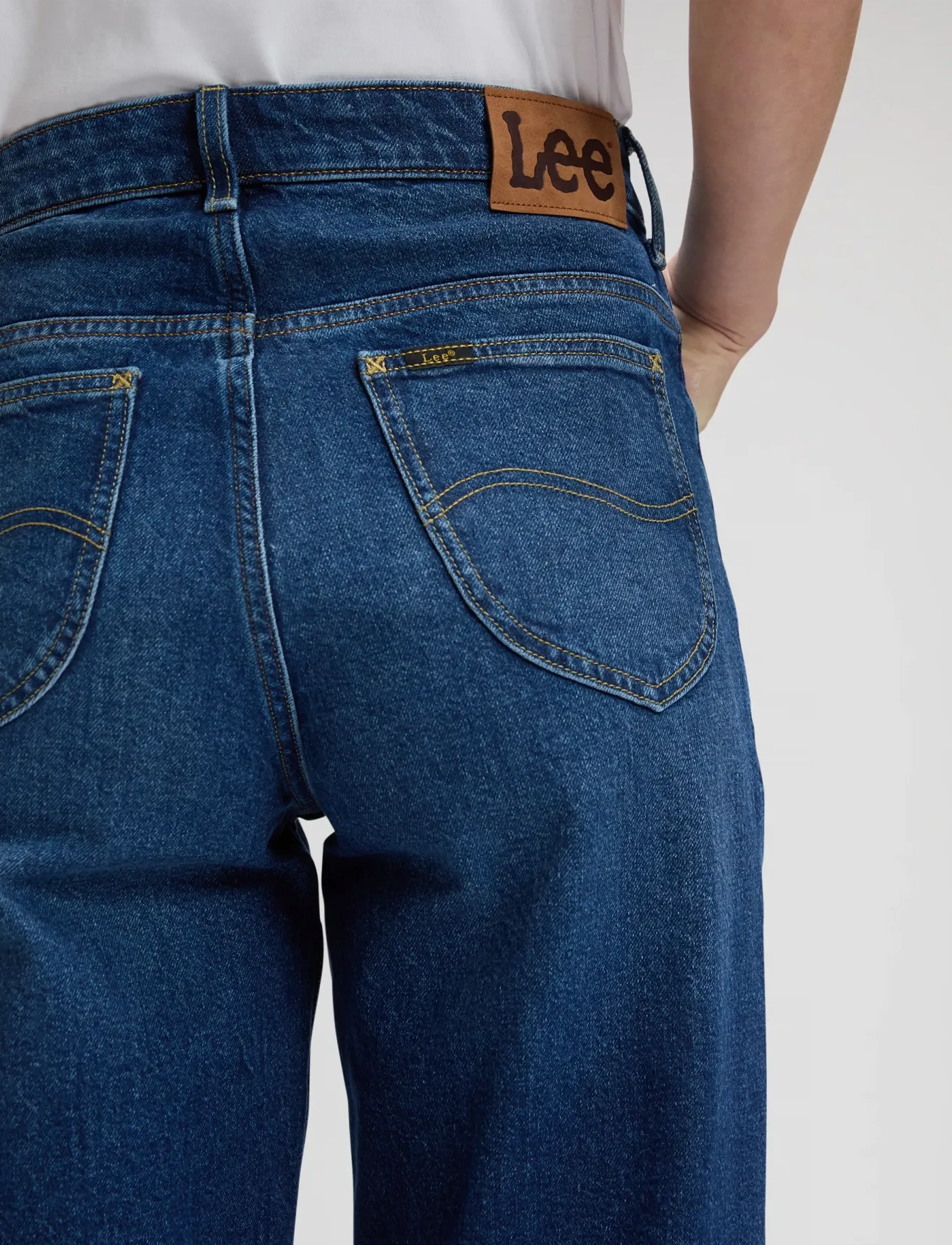 Lee Jeans - RIDER LOOSE - brede jeans - navy cast - 5