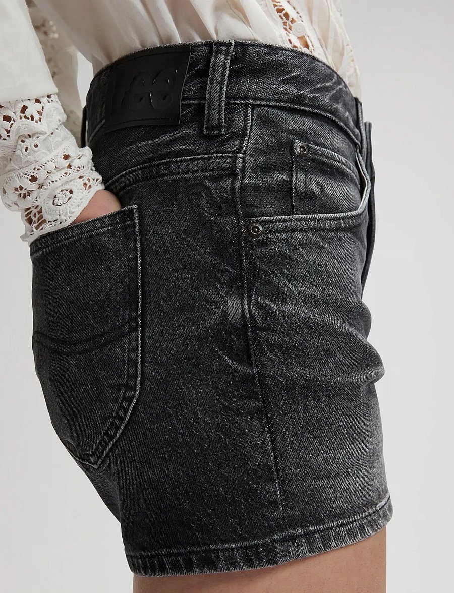 Lee Jeans - RIDER SHORT 3IN - jeansshorts - bet on black - 5