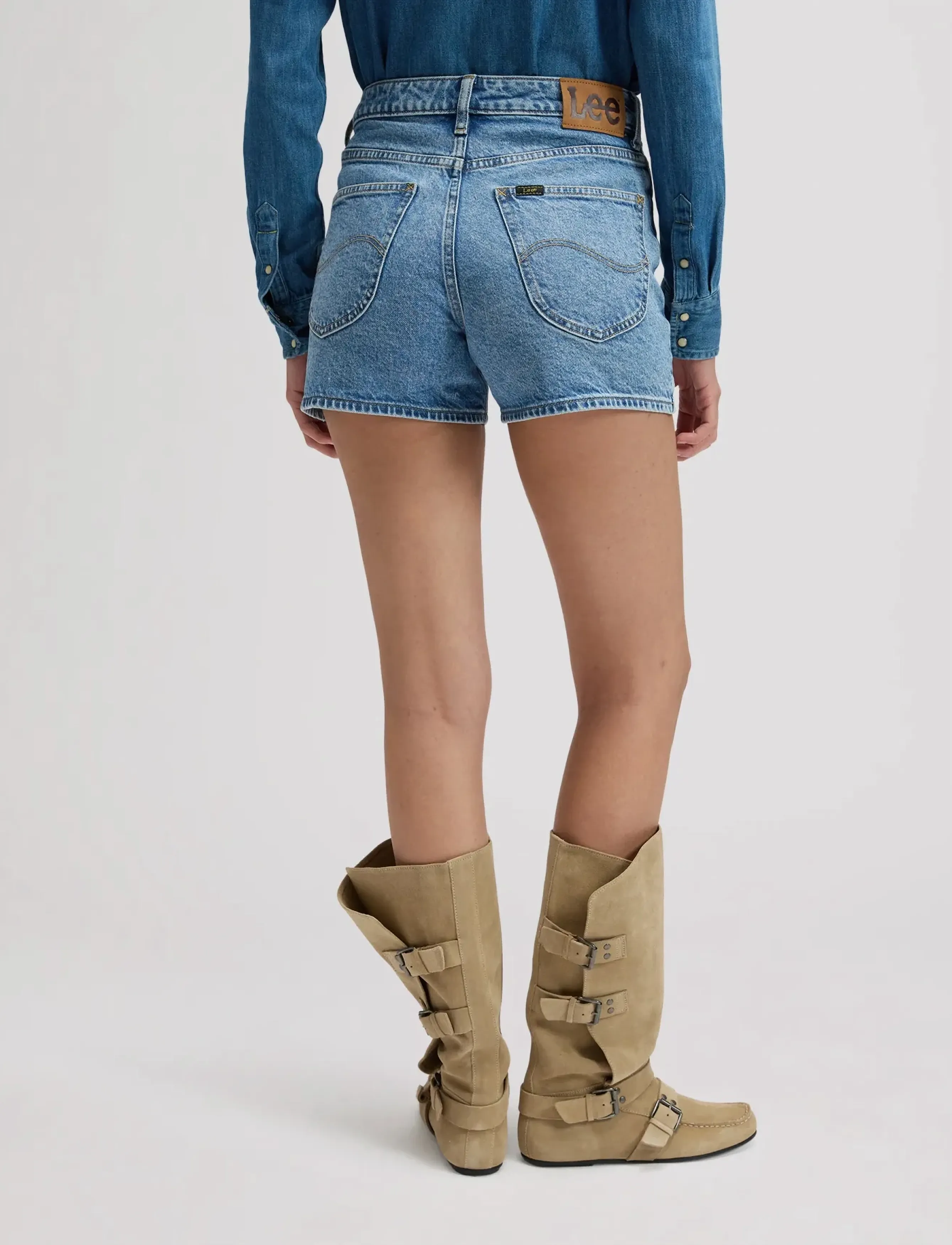 Lee Jeans - CAROL SHORT - shorts - calm seas - 2