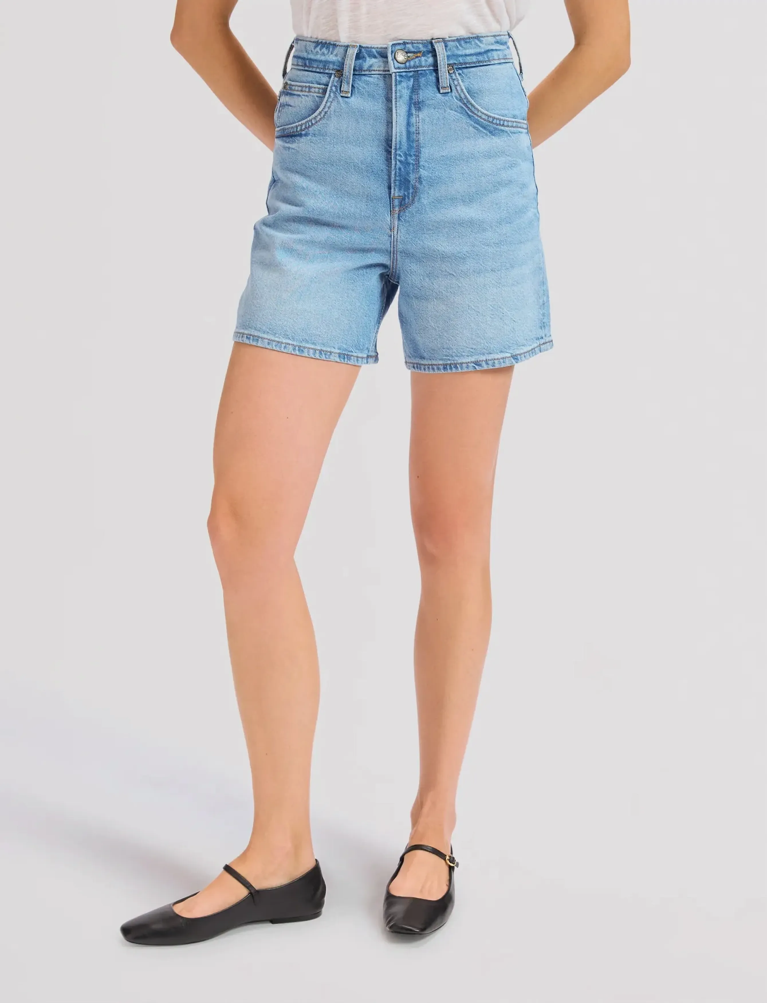 Lee Jeans STELLA SHORT - Vaatteet - ASTER BLUE / blue