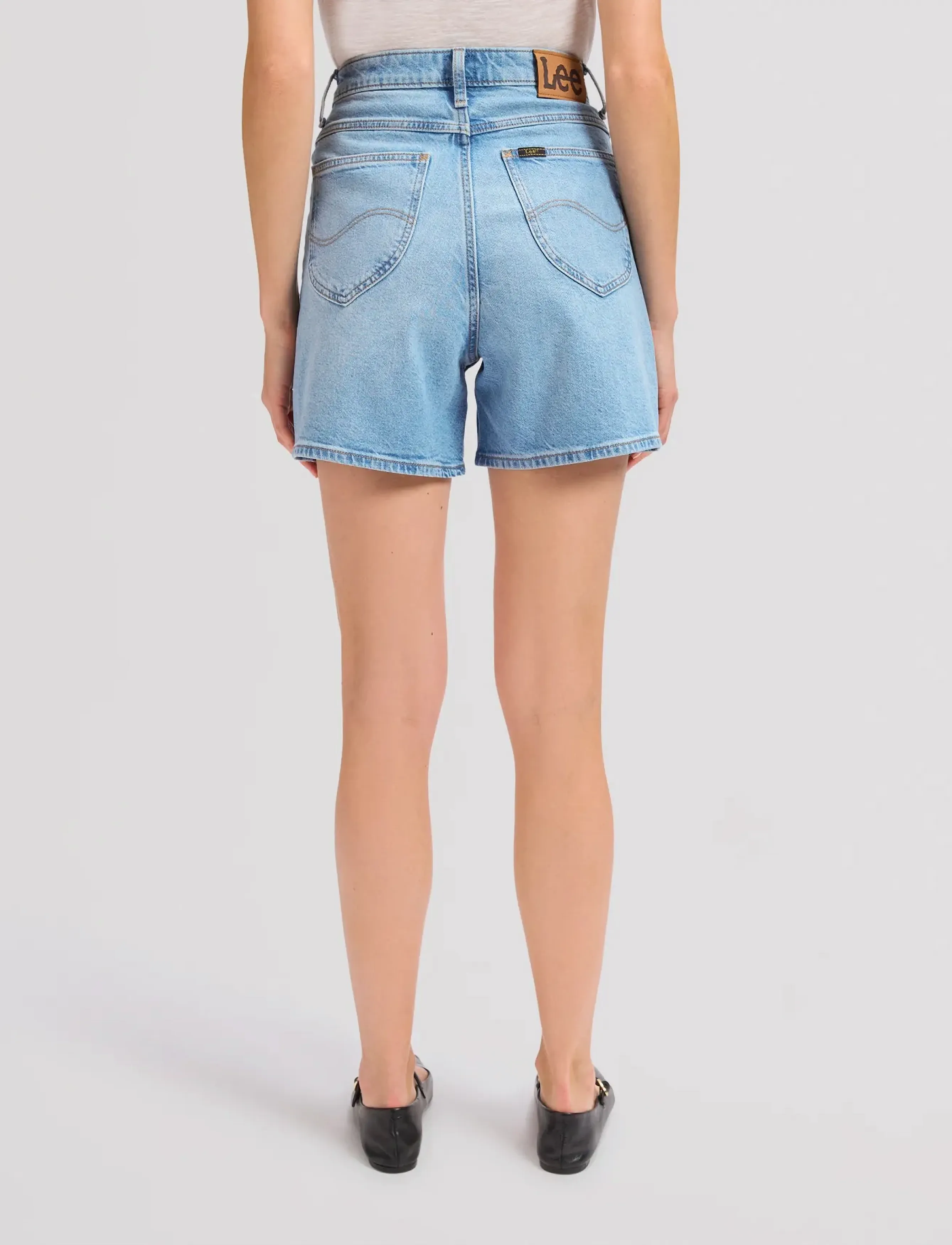 Lee Jeans - STELLA SHORT - laveste priser - aster blue - 3