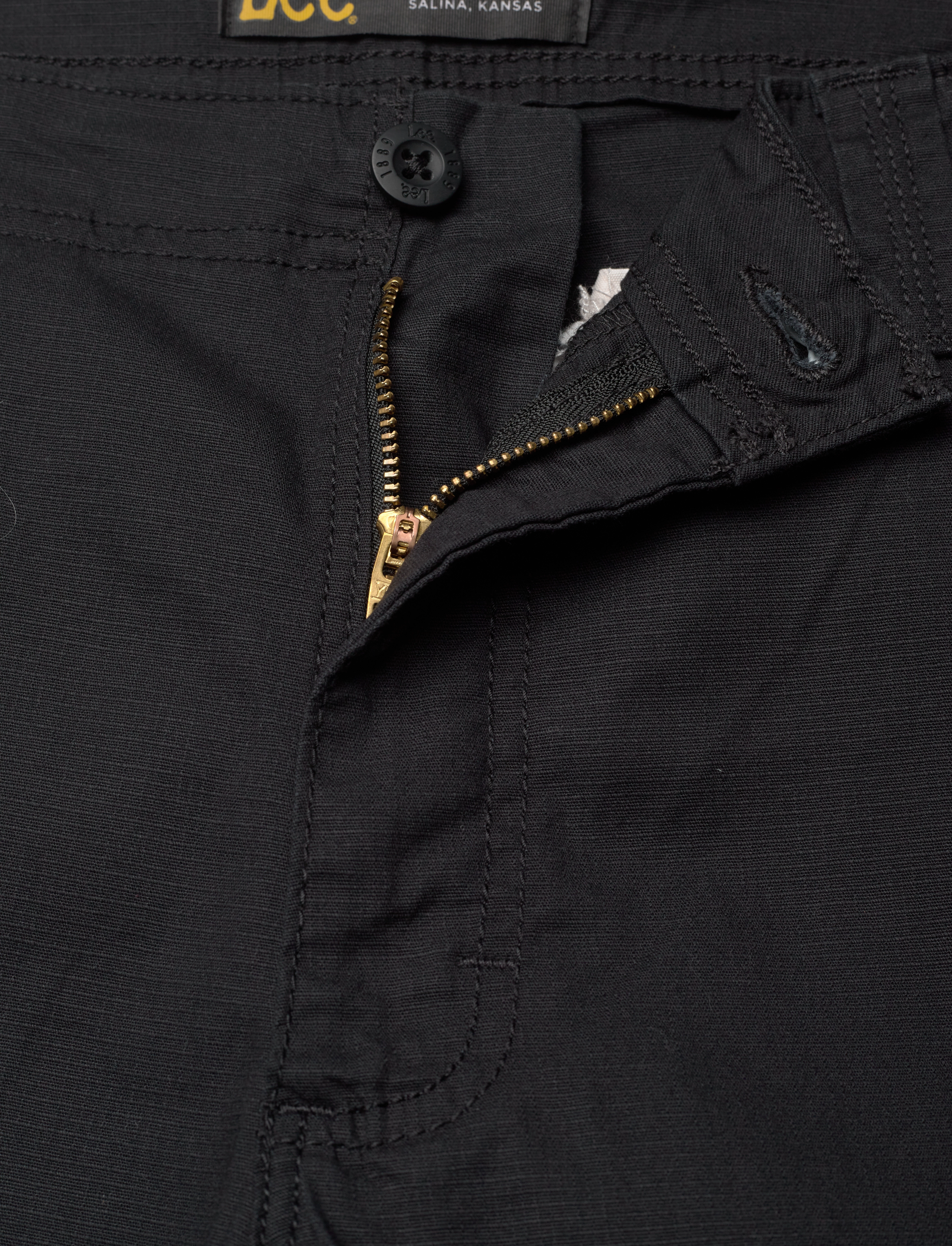 Lee Jeans - WYOMING CARGO LONG - cargobukser - black - 3