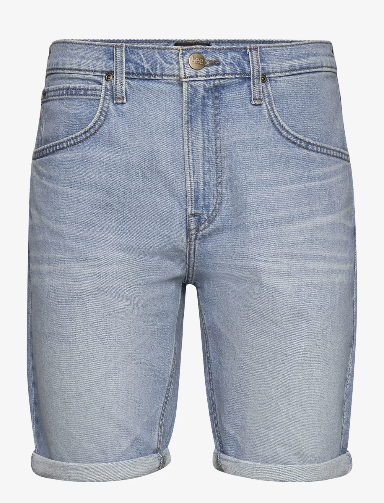 Lee Jeans - 5 POCKET SHORT - jeansowe szorty - solid blues - 0