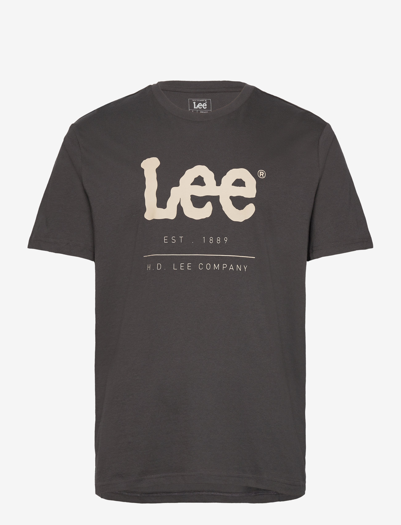 Lee Jeans - LOGO TEE - washed black - 0