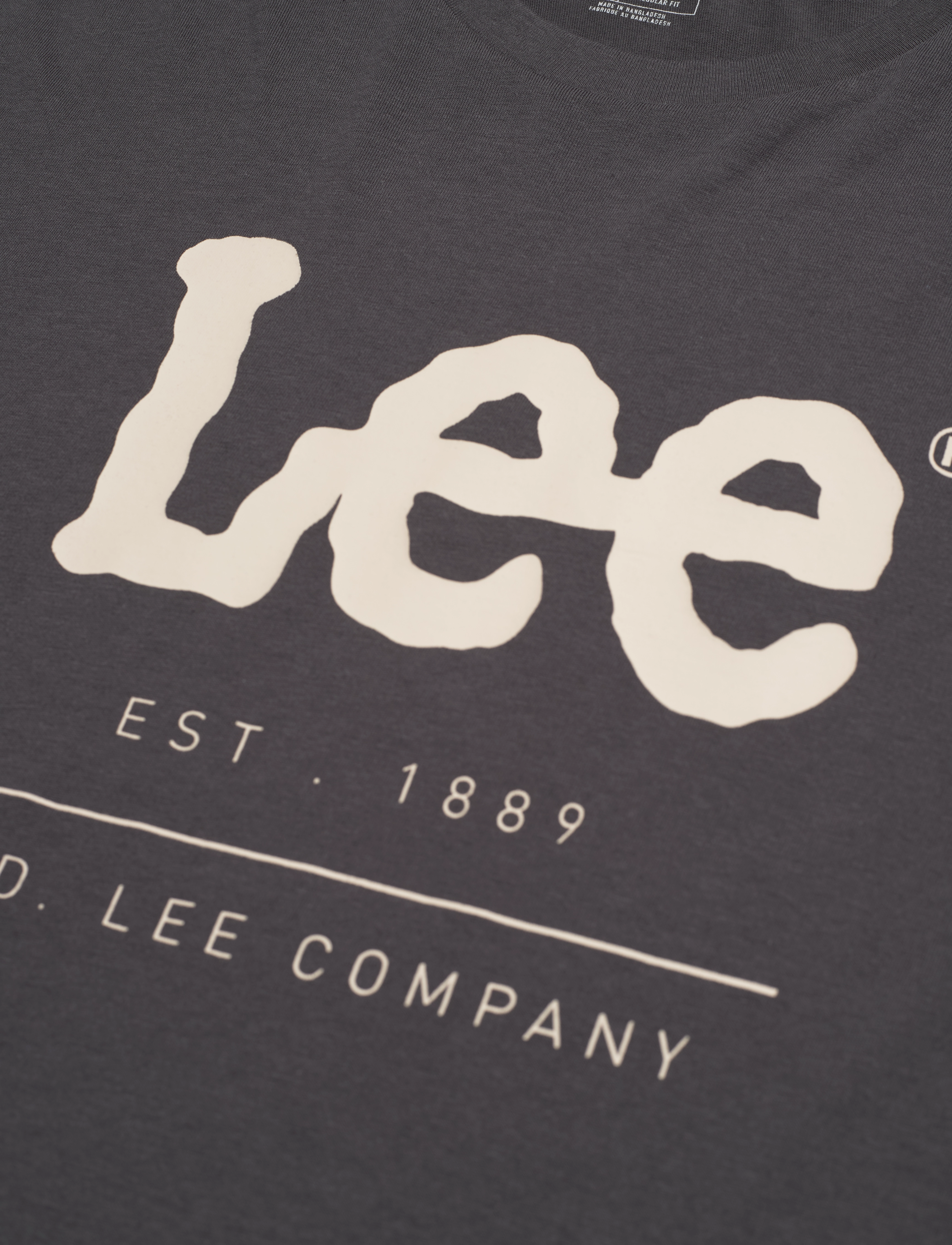 Lee Jeans - LOGO TEE - washed black - 2