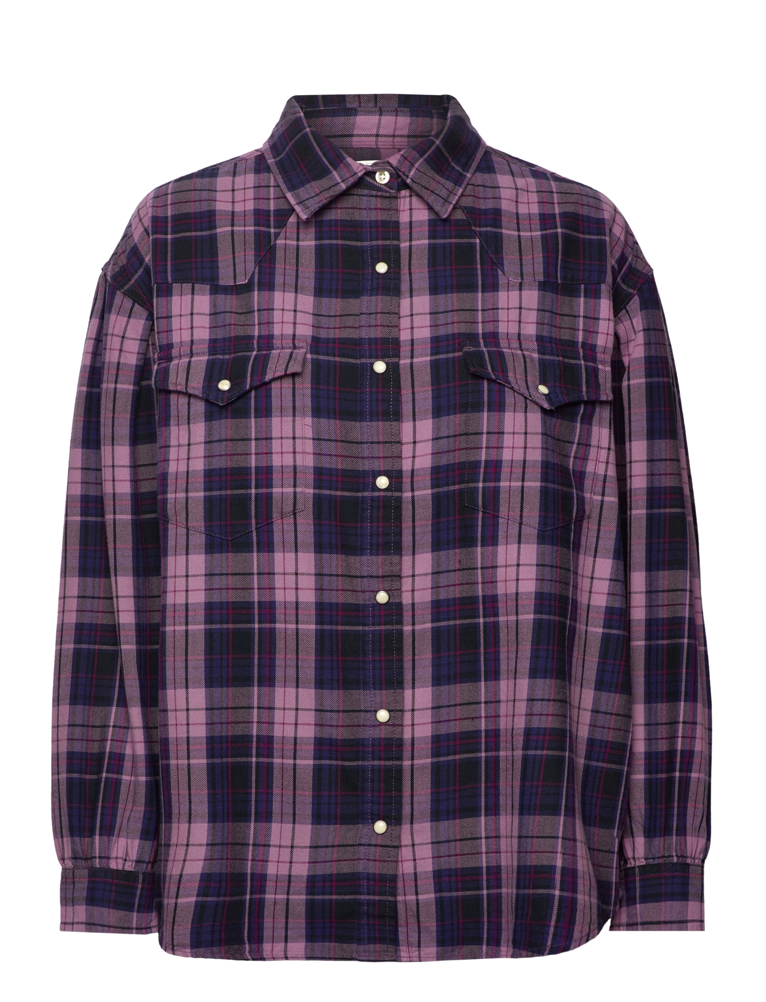 SEASONAL WESTERN SHIRT - BLUEBERRY