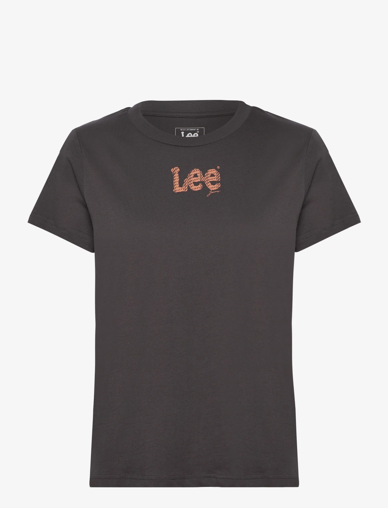 Lee Jeans - SMALL LEE TEE - t-shirts - washed black - 0