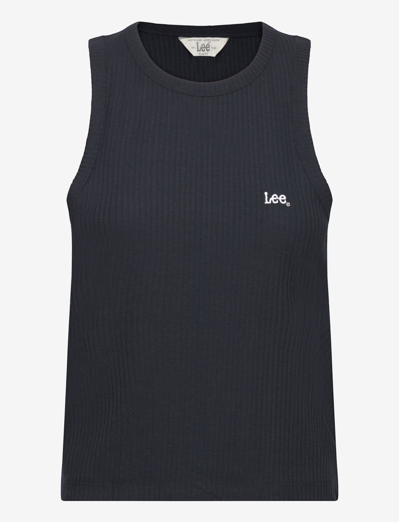 Lee Jeans - RIBBED TANK - sleeveless tops - unionall blk - 0