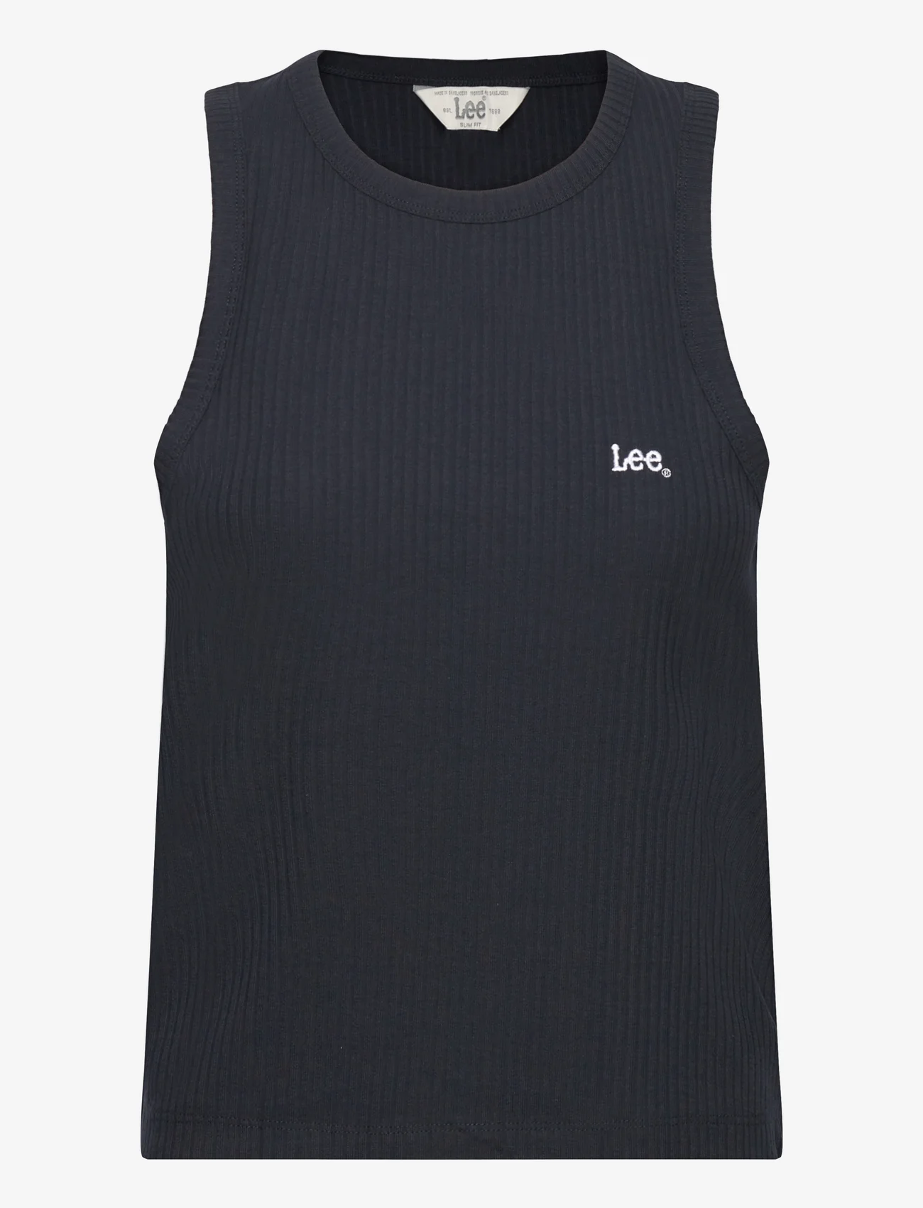 Lee Jeans - RIBBED TANK - mažiausios kainos - unionall blk - 0