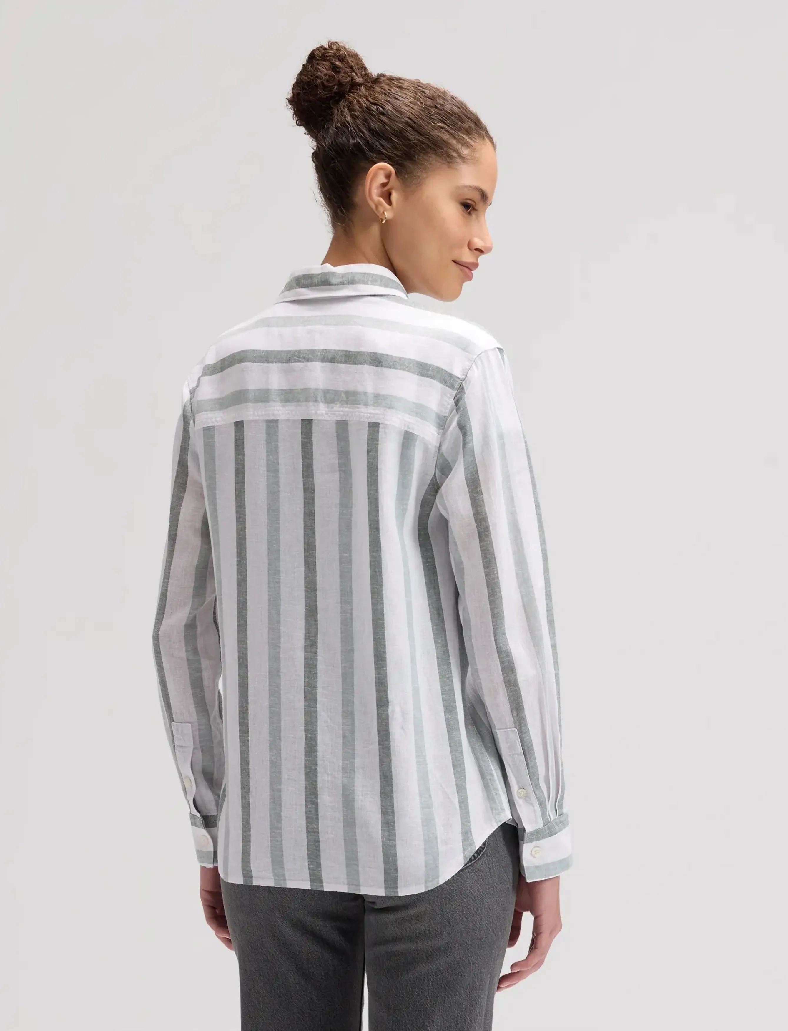 Lee Jeans - ALL PURPOSE SHIRT - hørskjorter - desert sage stripe - 2